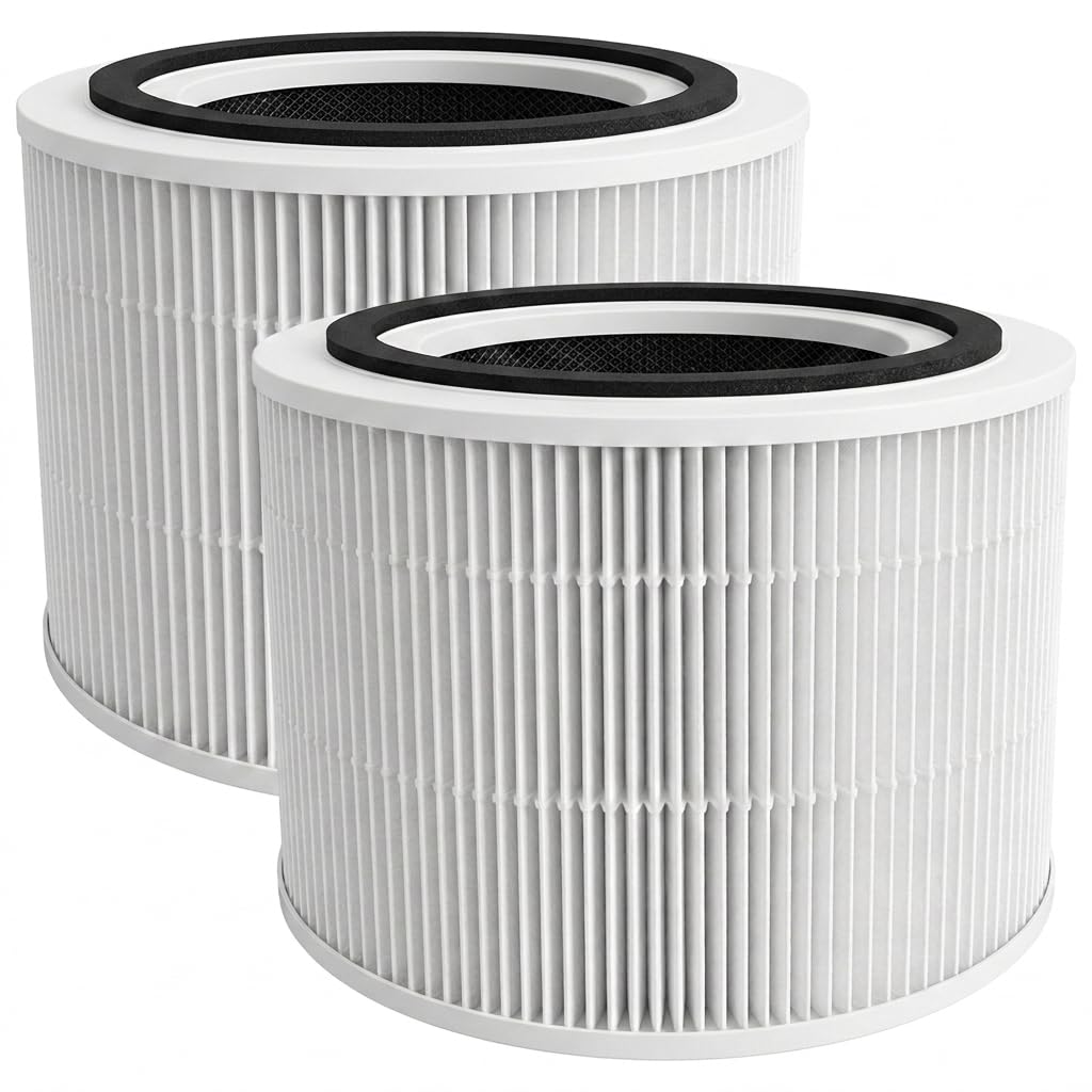 240 Replacement Filter Compatible with 240 Air Purifier, 3-in-1 True Hepa 14 Graded with Activated Carbon Captures 99.99% of Smoke, Dusts, Odors, Allergens & Air Pollutants, 2 Pack