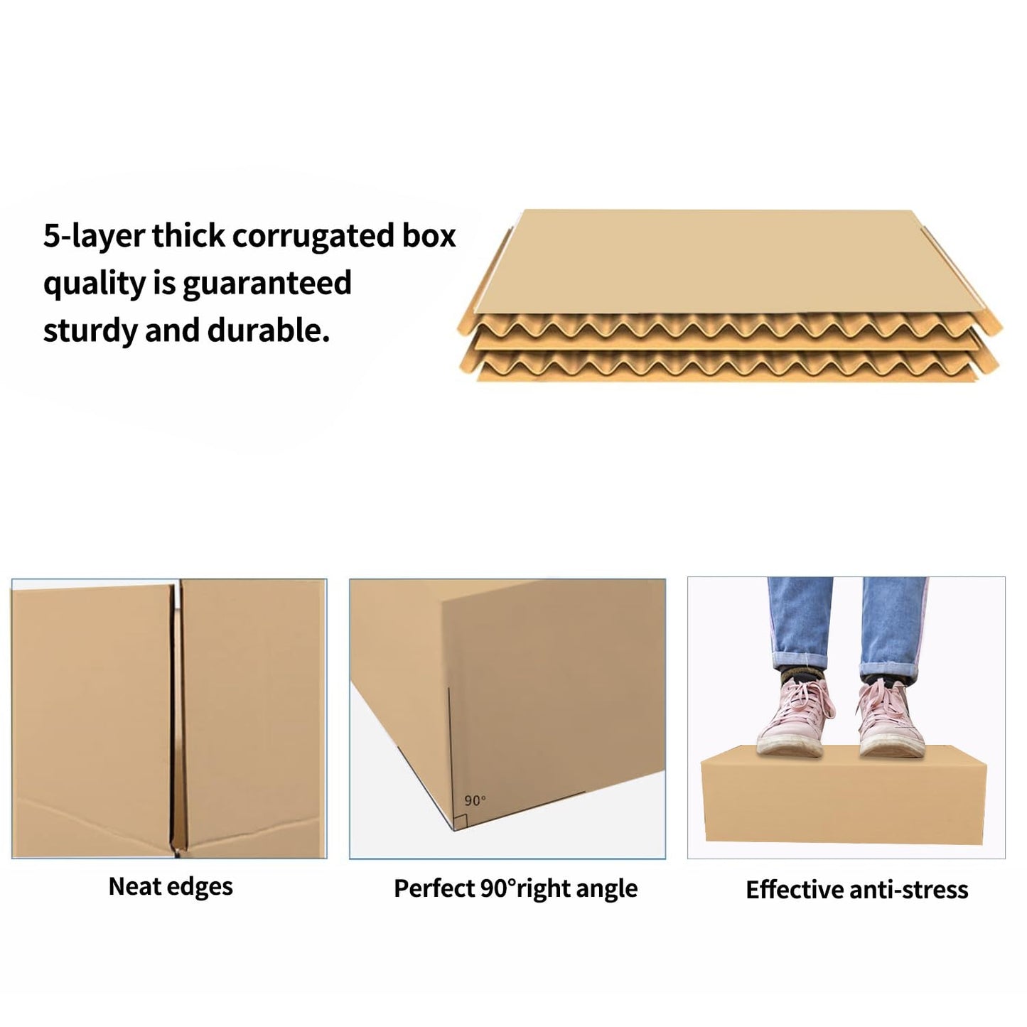 36Pcs Shipping Boxes,8x6x6 & 9x6x4 & 10x7x5 Mix and match Small Shipping Boxes,3 Sizes 12PCS Each shoe boxes cardboard.