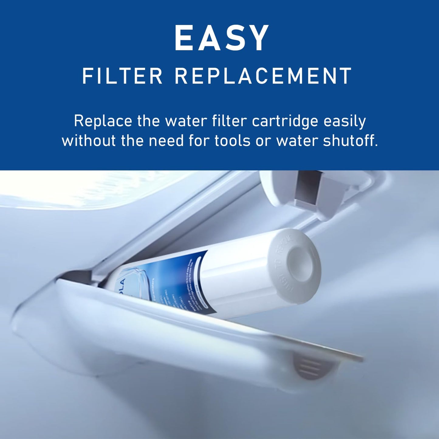 PERCOLA KAD4RXD1 Water Filter Replacement, Compatible with KitchenAid KAD4RXD1, KitchenAid KRFC300ESS, KBFS20EVWH, KBFS25EWMS, KFCO22EVBL, KFCP22EXMP, KFCS22EVMS, KFIS20XVMS, KFXS25RYMS (3 Pack)