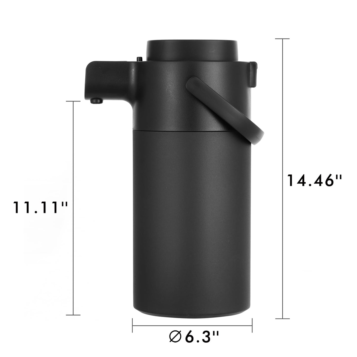 Tiken Airpot Coffee Dispenser with Pump - Coffee Carafes for Keeping Hot - Beverage Dispenser - 135oz/4L Thermal Coffee Carafe for Hot Liquids - Stainless Steel Insulated Coffee Thermos Carafe