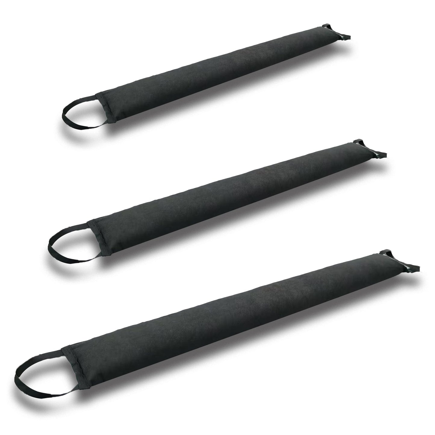 Self-Absorbing Reusable Flood Bags with Handles - Evenly Distributed Absorbents, Multiple Lengths - Home/Garage/Commercial Protection (7ft (Pack of 2) - with Handles)