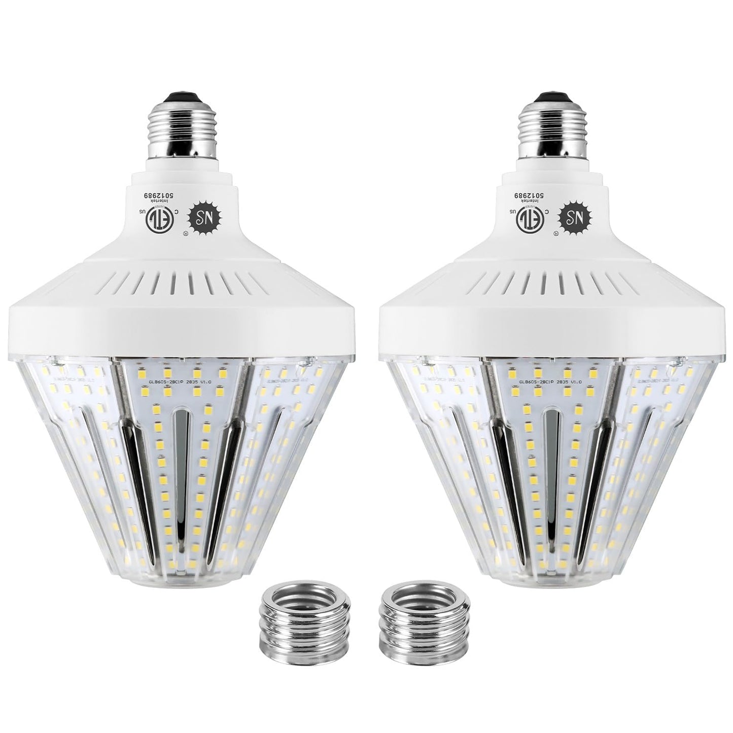 1200W Equivalent Led Corn light bulbs,120W 18000 Lumens LED Corn Bulb 5000K Daylight White Lamp,E26 Medium/E39 Mogul Base,2-Pack Large Area Lights For Outdoor Indoor Garage Warehouse High Bay Lighting