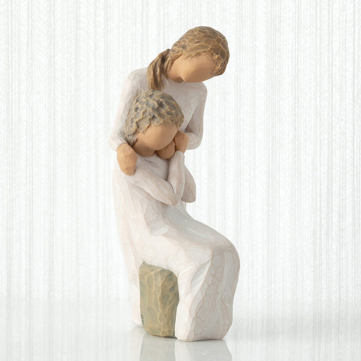 Willow Tree Loving My Mother, Here for You, as You've Always Been for me, Expresses Caring Relationship Between Adult Daughter and Mother, Remembrance of one Much Loved, Sculpted Hand-Painted Figure