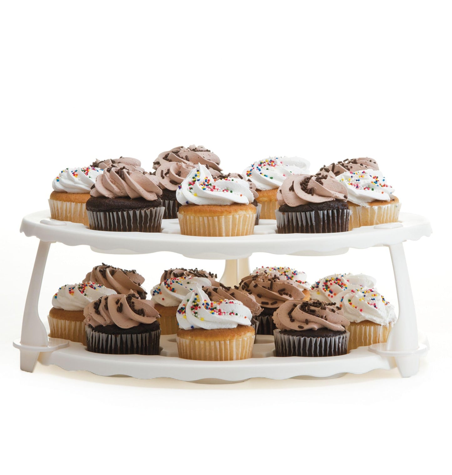 PrepWorks Collapsible Cupcake Carrier - 12-Cup Capacity, Foldable Design for Easy Storage and Transport of Cupcakes and Muffins, 9.88" x 15.75"