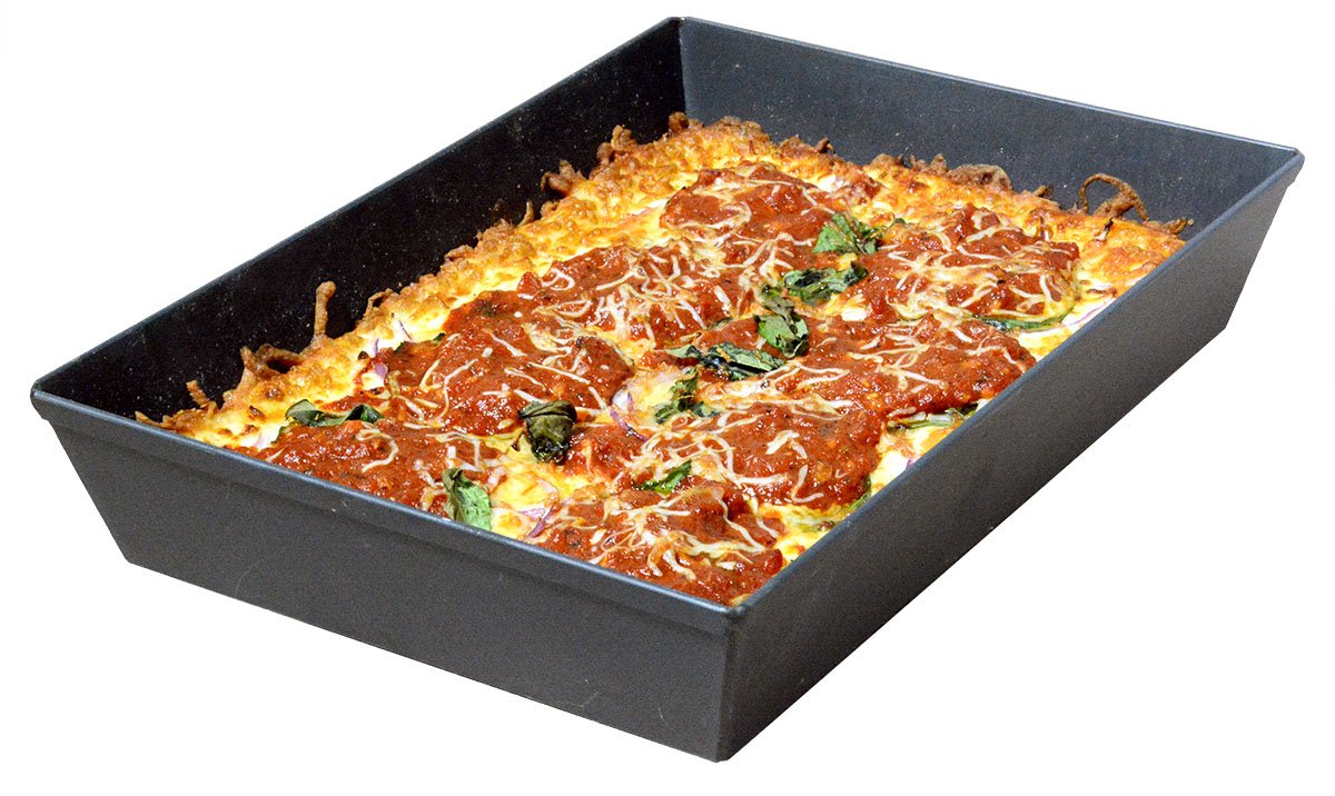 Lloyd Pans Kitchenware 8 Inch by 10 Inch Detroit Style Pizza Pan - PSTK