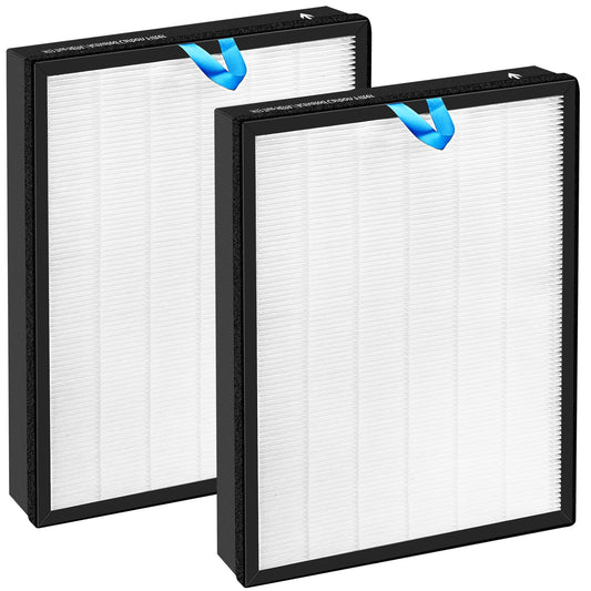 Vital 200S Replacement Filter for LEVOIT Vital 200S Air Purifier, 3-in-1 True and Efficiency Activated Carbon Filter, Part# Vital 200S-RF,2 Pack,White