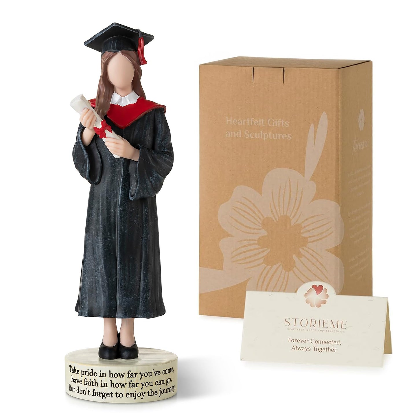 Storieme Graduation Gifts for Her 2026: College Graduate Gift for Women Girls Granddaughter Daughter - Handmade Congrats Grad Figurine Decorations