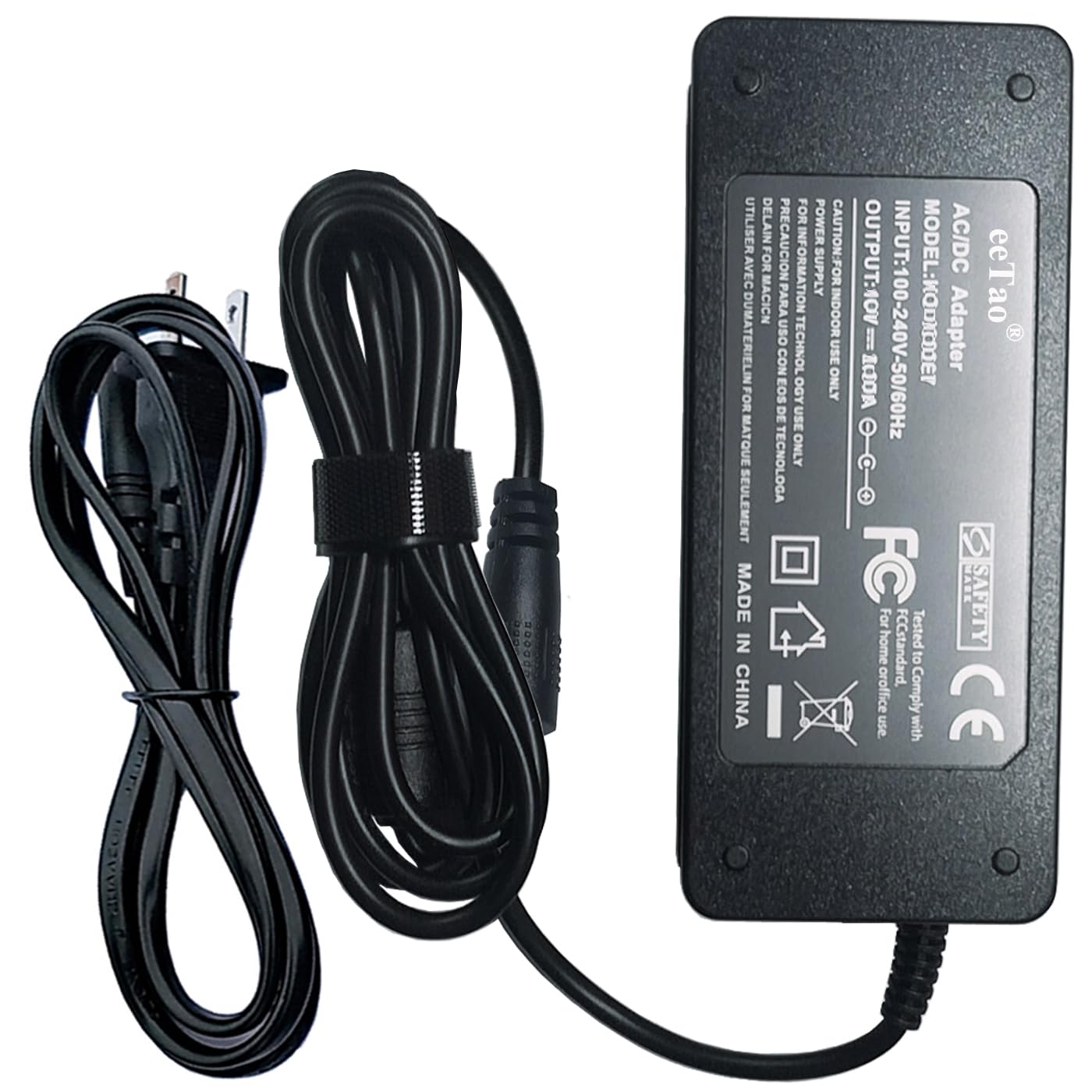 eeTao 3-Pin 54.6V AC/DC Adapter Charger Compatible with Aventon Abound Cargo/Aventon Aventure 2 48V Lithium-ion Battery Power Supply Cable Cord