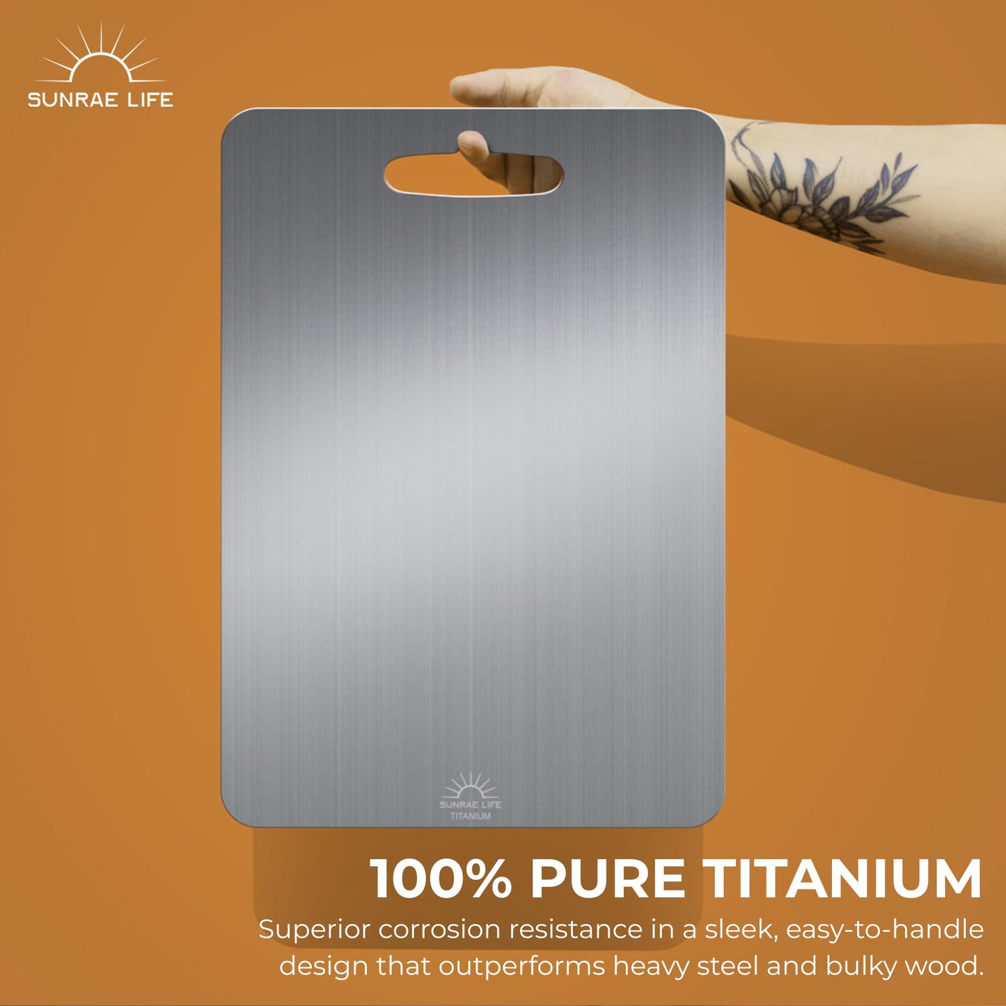Titanium Cutting Board with Lip, Anti Slip Mat, Double-Sided, Dishwasher Safe Cutting Boards, Titanium Cutting Boards for Kitchen, Non Plastic Cutting Boards for Kitchen