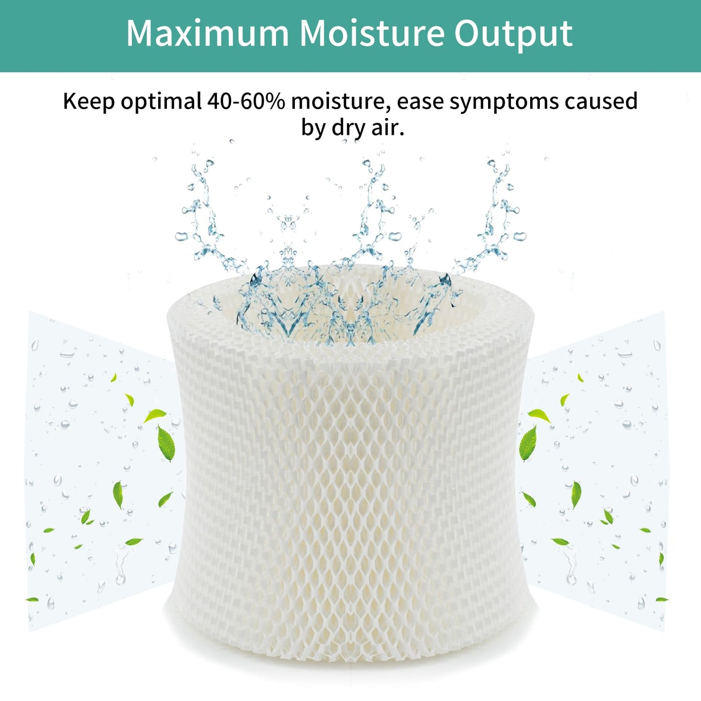 SUNRRA 4-Pack MAF2 Humidifier Filter Compatible with Aircare MA0800, MA0600, Kenmore 17006, 15408, Esscik Air MiostAIR MA0800, MA0600