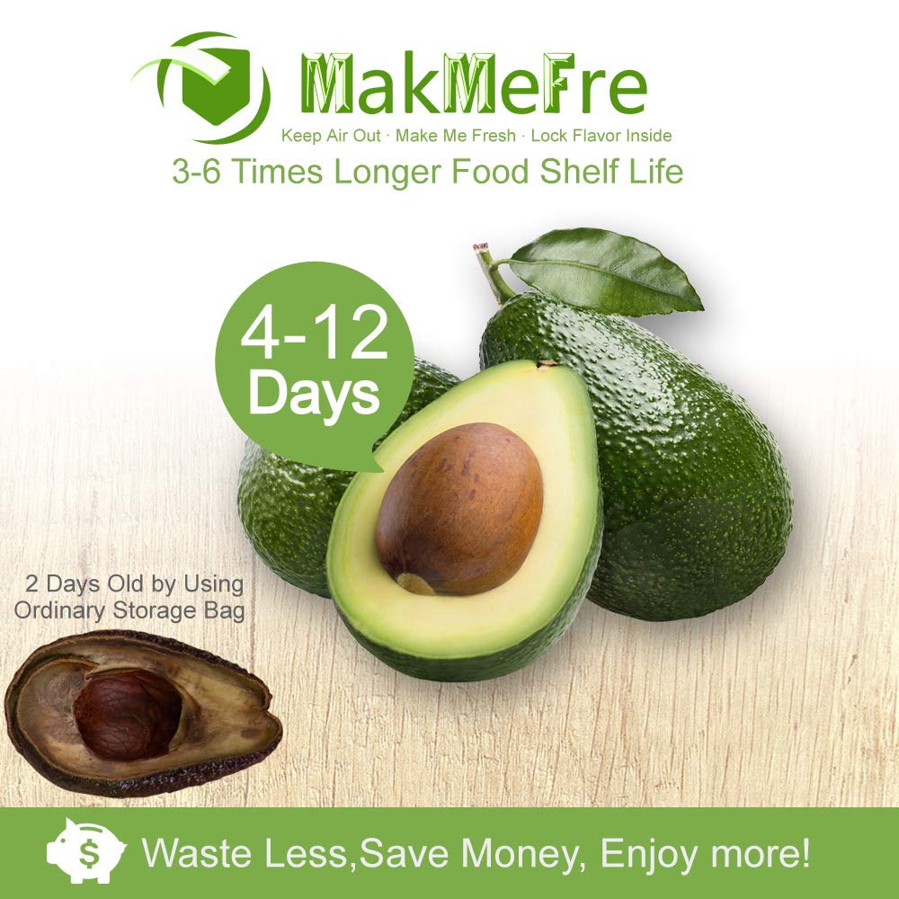 MakMeFre 8 Pack 8"x20'(4Rolls) and 11"x20' (4Rolls) Vacuum Sealer Bags Rolls for Food,Commercial Grade, BPA Free,Puncture Prevention,Great for Sous Vide Cooking