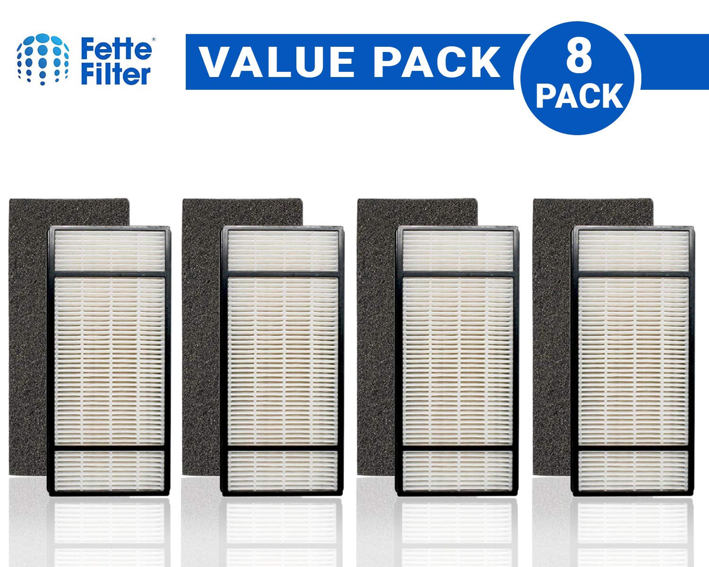 Fette Filter - Filter H with Pre-Filter for Model HPA-050 HPA-060 HPA-061 HPA-150 HPA-160 HHT-055 HHT-155 (QTY4) Part # HRF-H1 HRF-H2 HRF-B1 HRF-B2 H (4+4)