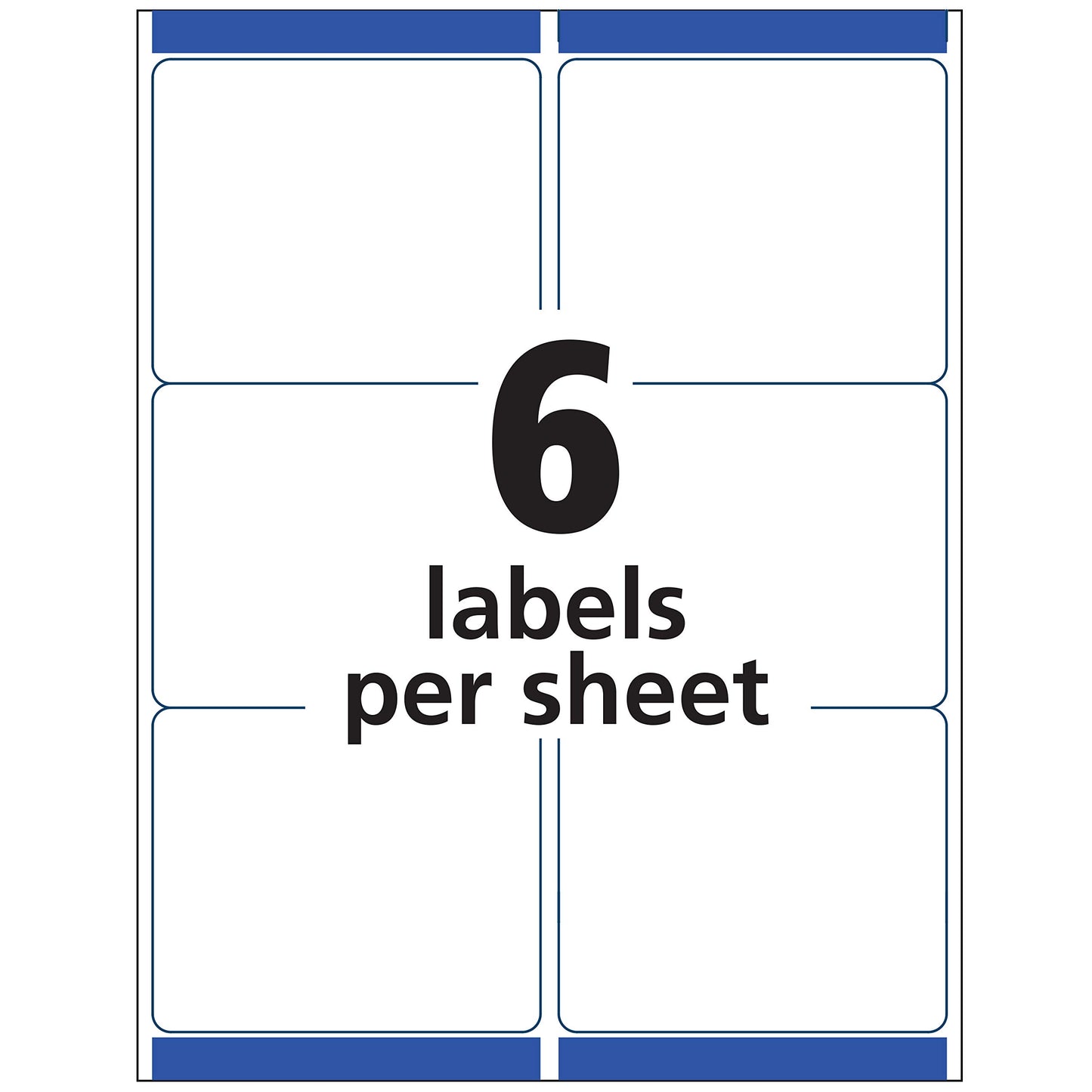 Avery Printable Shipping Labels with Sure Feed, 3-1/3" x 4", Matte Clear, 300 Blank Mailing Labels (5664)