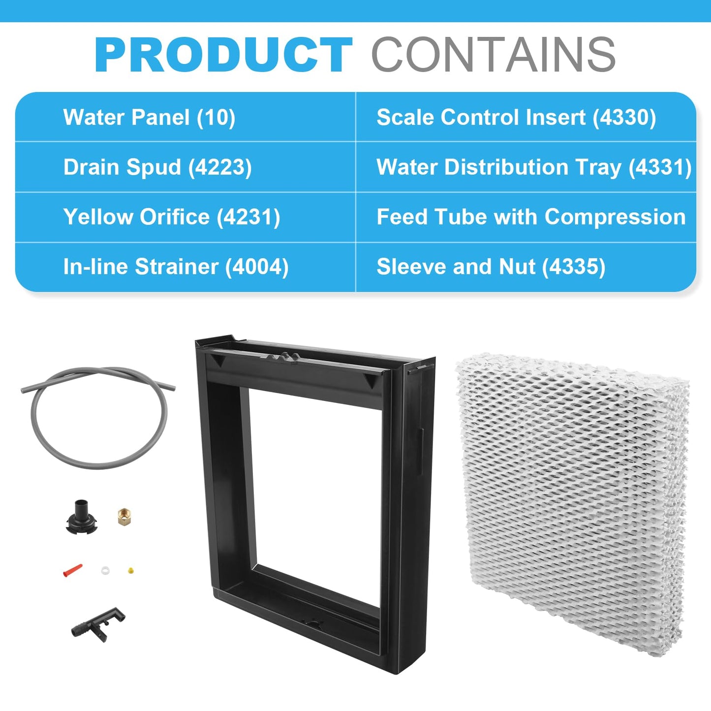 for AprilAire 4793 Humidifier Maintenance Kit Replacement for AprilAire with Water Panel Model No. 10 Humidifier Whole-House Humidifier Models: 550, 558