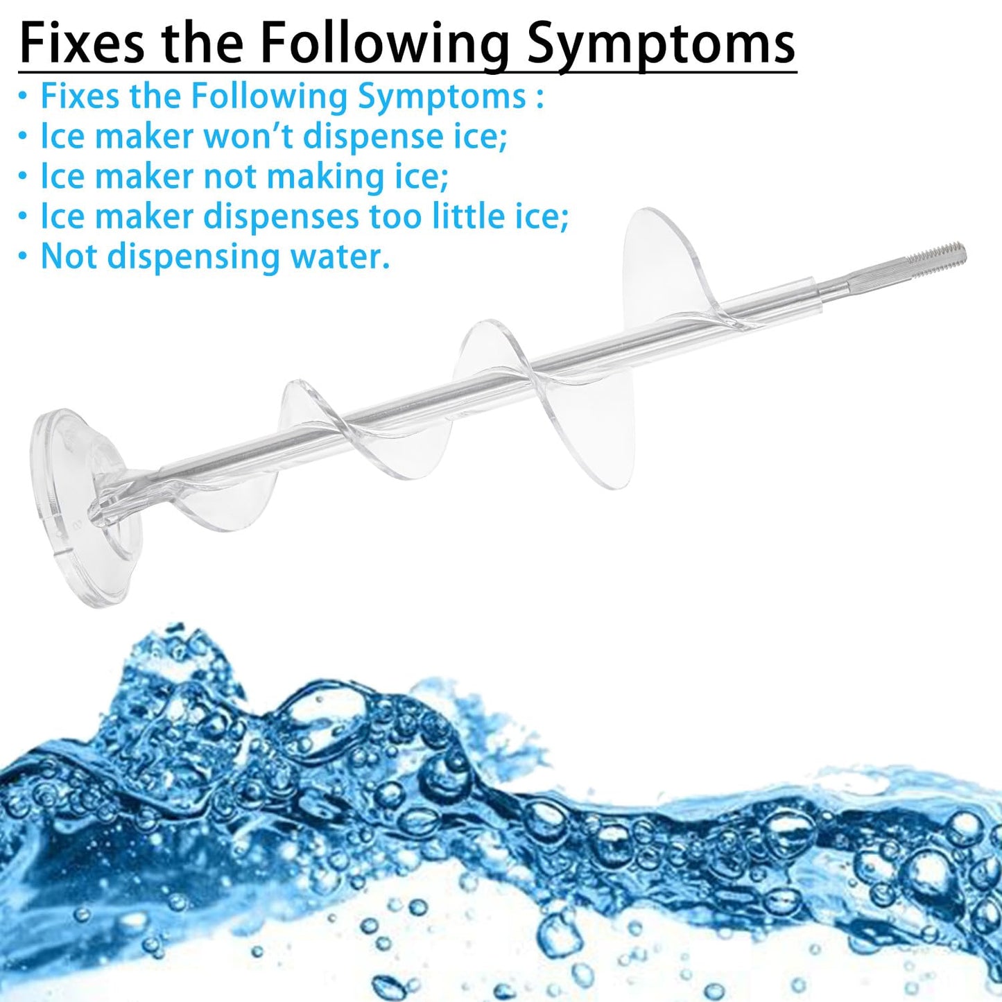 Siwdoy 197d2316g020 Ice Auger Compatible with GE Refrigerator Freezer Ice Bucket