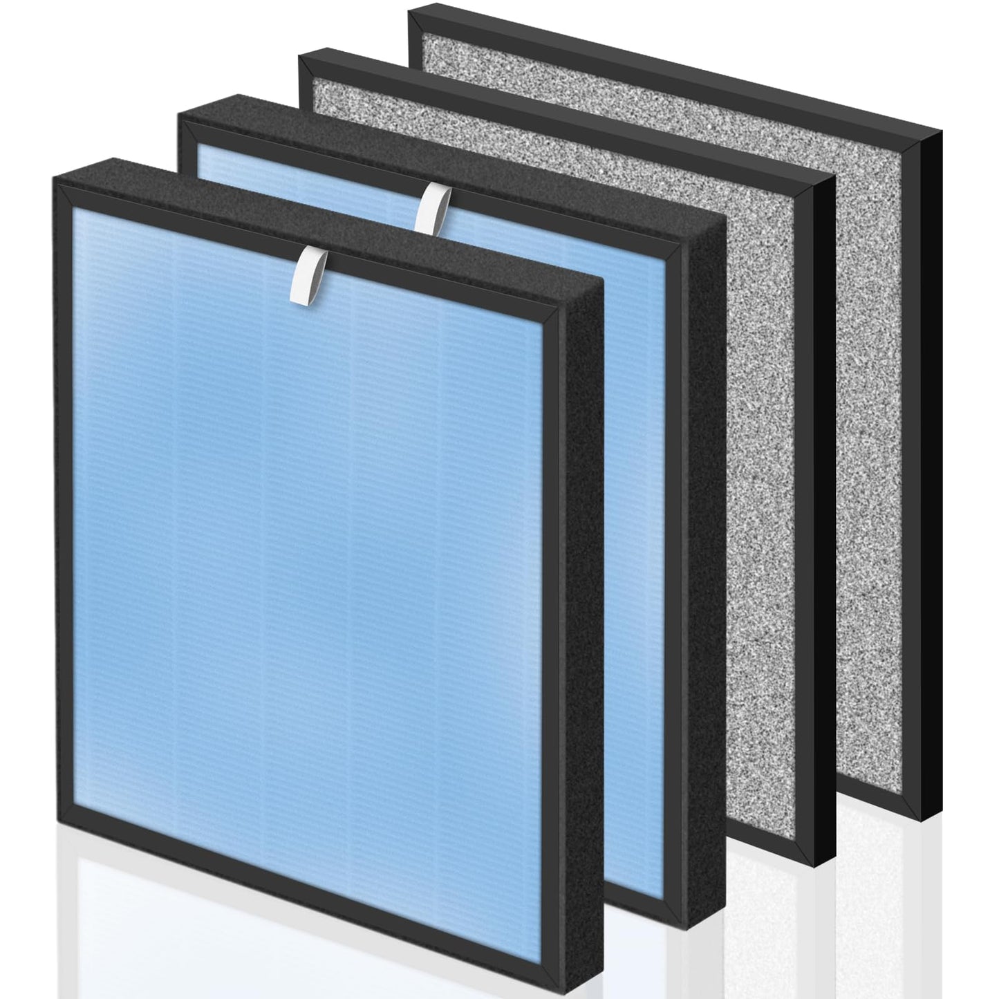 APPLIANCEMATES HSP001 Filter Replacements for Hathaspace Air Purifier HSP001, 4-in-2 Efficient Filter, 2+2 Combo Pack