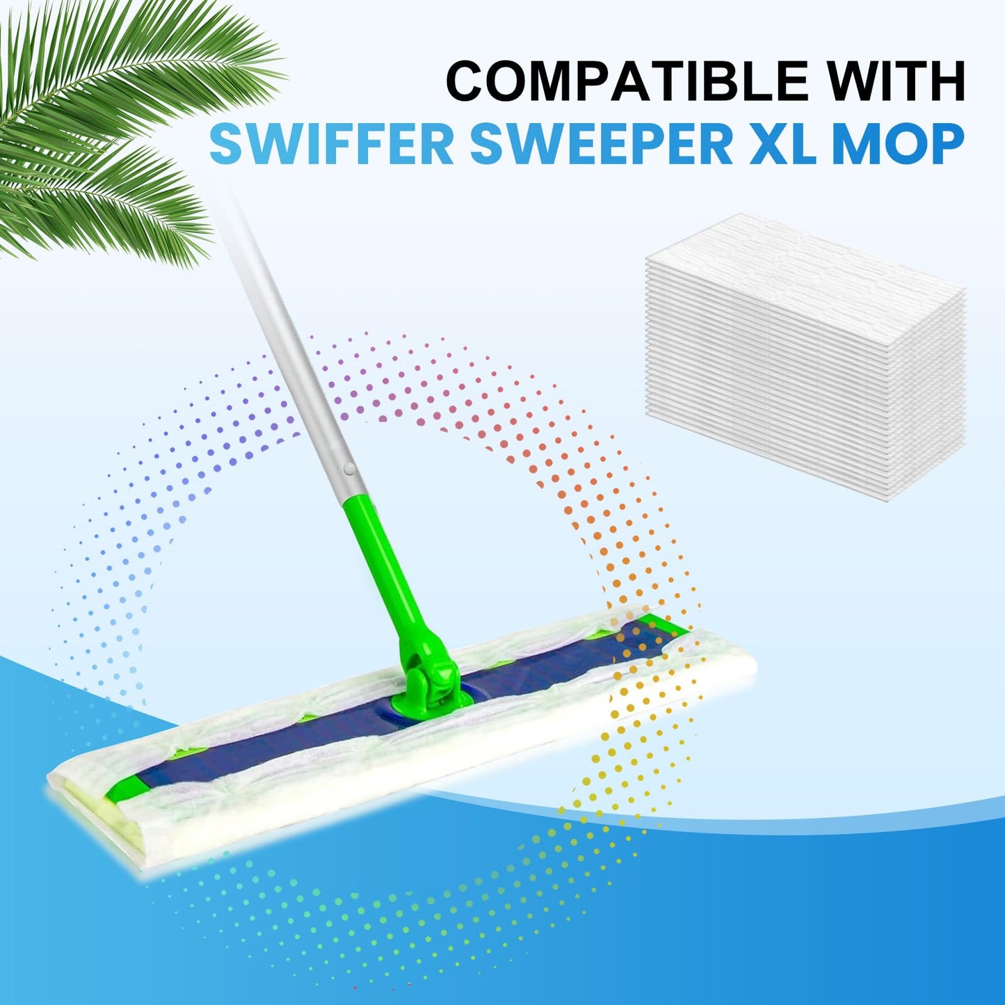 XL Dry Sweeping Cloth Refills for Swiffer® Sweeper X-Large Mop, Daily Pet Hair Dust Dry Floor Cloth Refills for Floor Sweeping and Cleaning, 100 Count