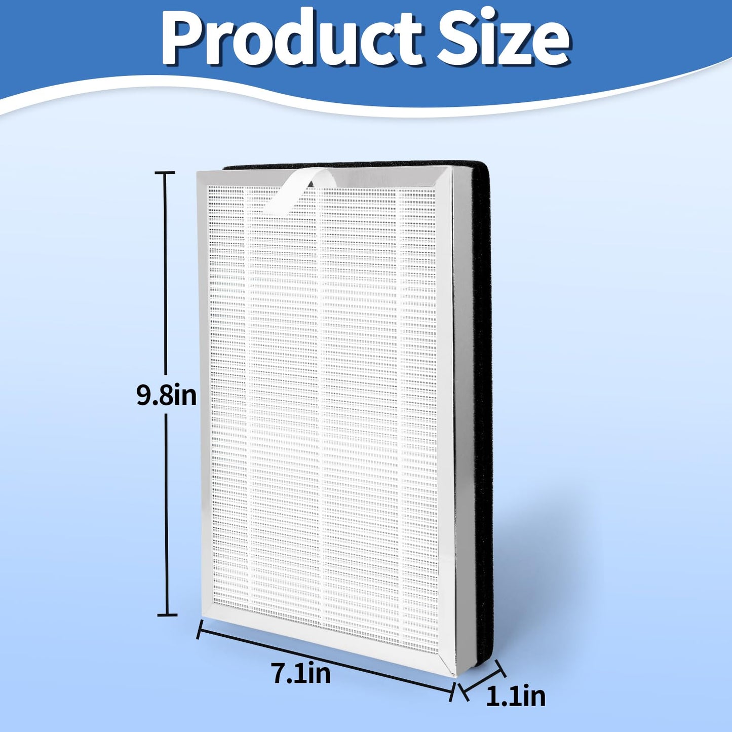 MA-25 Replacement Filter for modify air Purifier Filter Replacement MA-25 S1/W1/B1 Series Filters Purifier H13 TRUE HEPA and Activated Carbon Filter 3 in 1 of Pre-Filter 4-Pack Filters