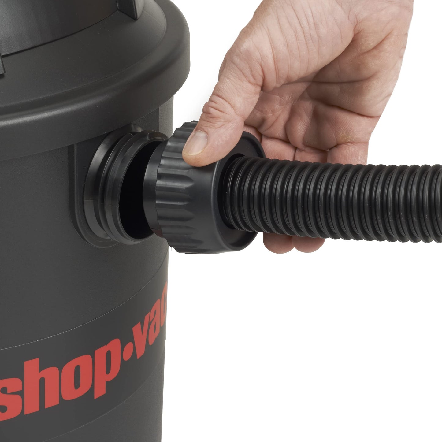 Shop-Vac 9056500 Hose w/Curved End, 1-1/4 in. Diameter x 8 ft. Length, Long Reach, Black, (1-Pack)