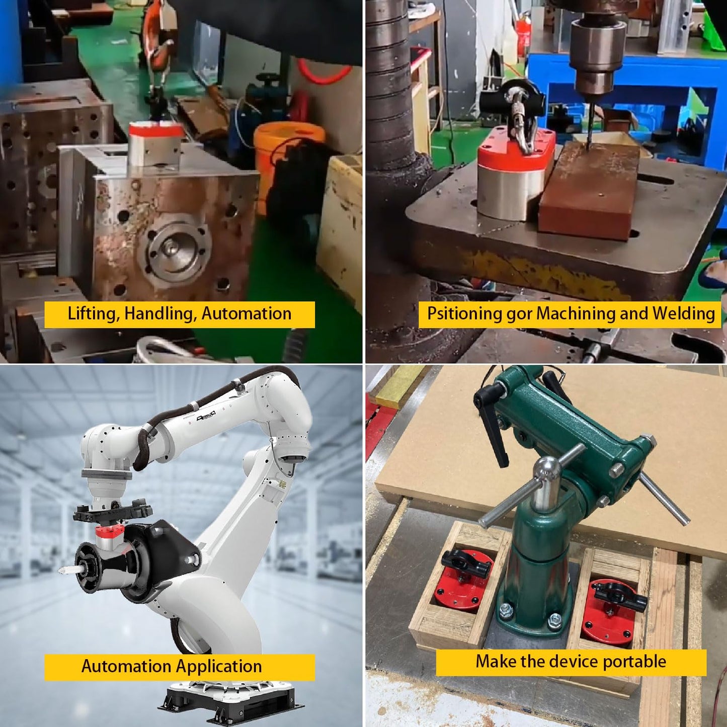 Magnetpro Multipurpose Switch Magnet, 660 LB Pull-Off Force Switchable Magnetic System, On/Off Magnet for Lifting, Working&Welding Positioning, Liquid Filtration, Automation, Metal Separation