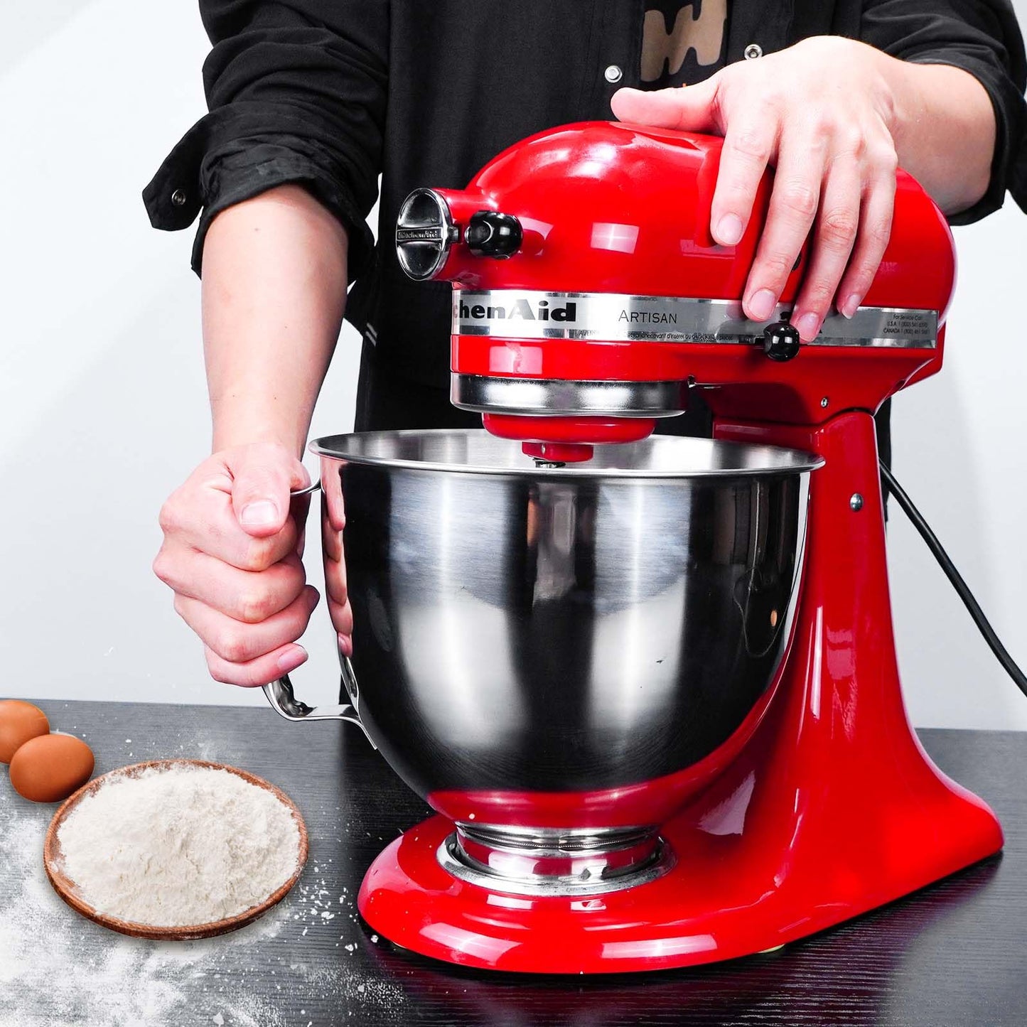 PQPO 5 Quart Stainless Steel Mixer Bowl Compatible with KitchenAid Tilt-Head Stand Mixer, Replacement Mixing Bowl,Dishwasher Safe