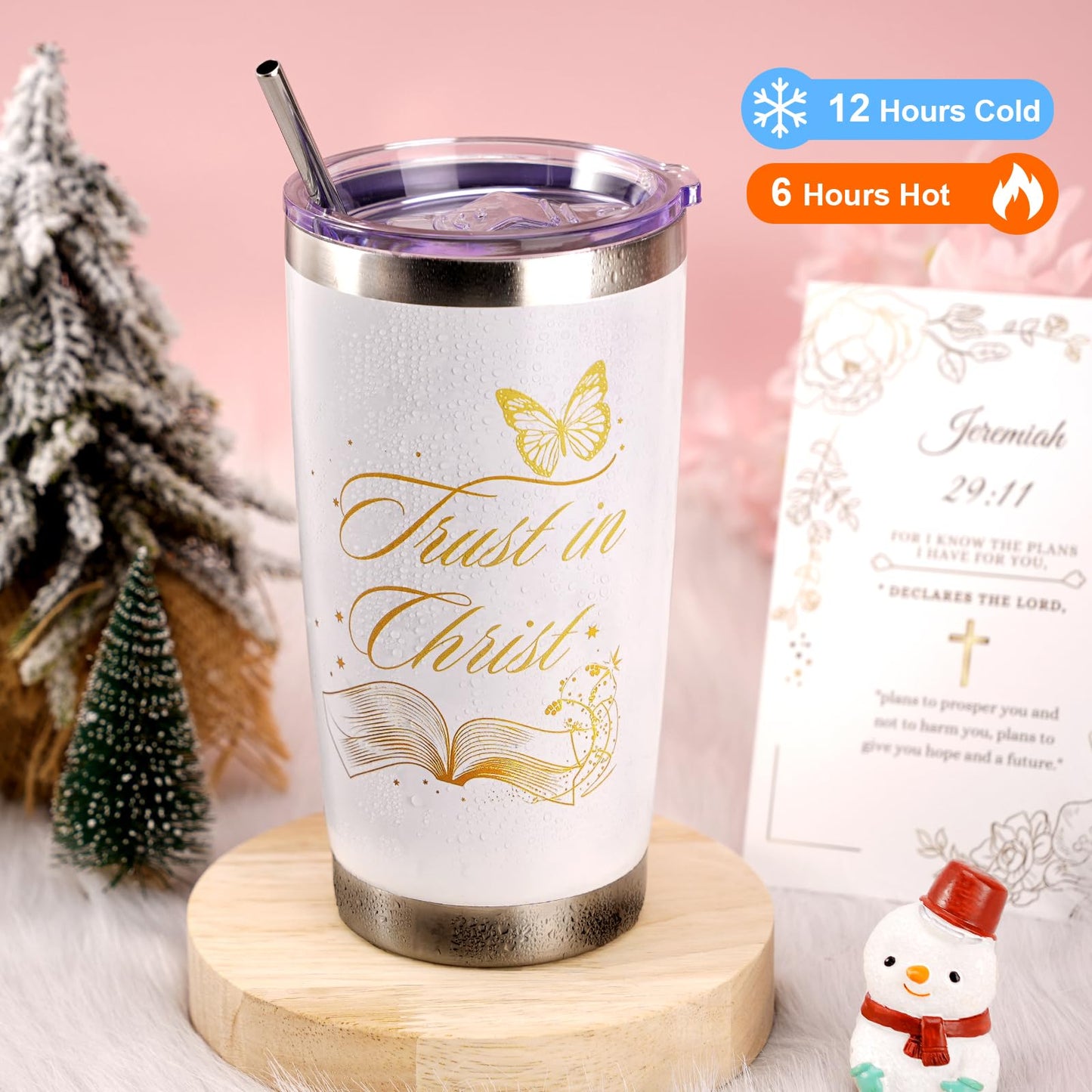 GodGlo Christian Gifts For Women Faith - Inspirational Religious Birthday Gifts, Spiritual Baptism Gift For Mom, Grandma, Wife, Mothers, Best Friend, Sister, Catholic & Encouragement Gift box