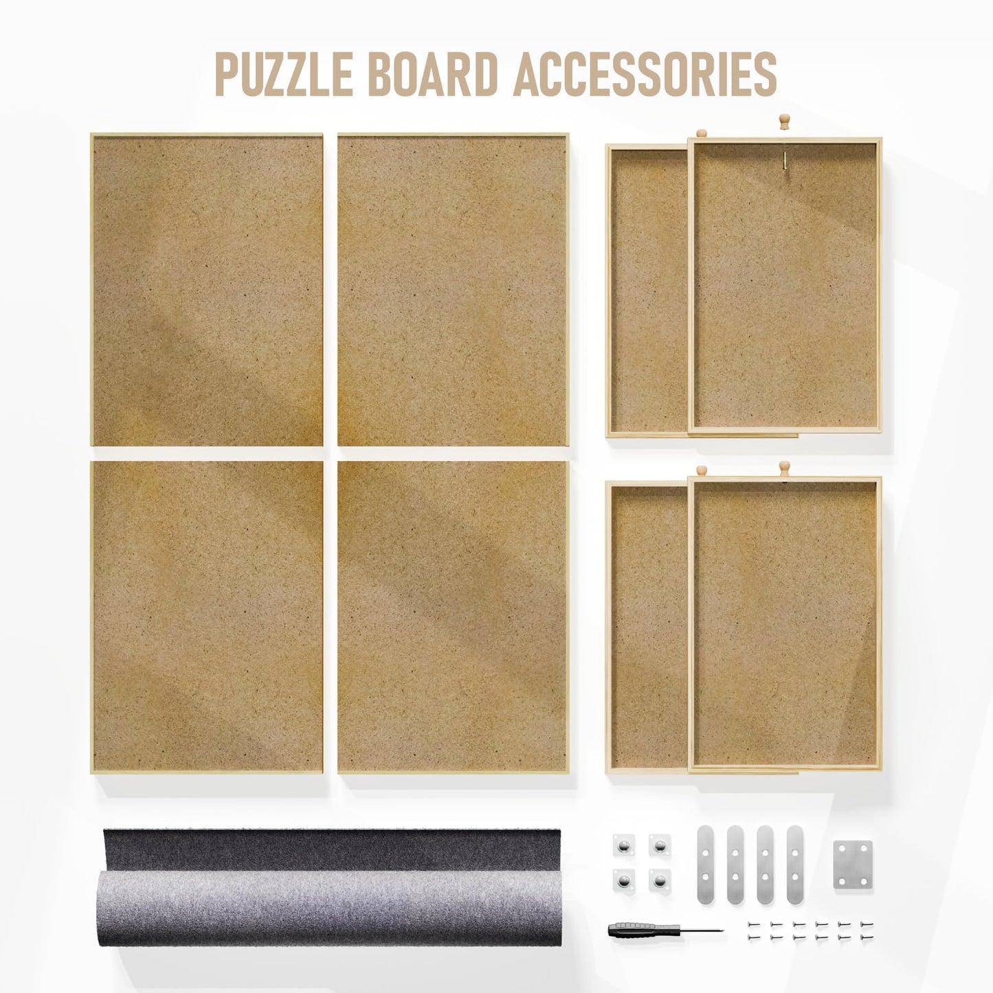 1500 Piece Rotating Puzzle Board, 25"x33" Jigsaw Puzzle Table with Drawer Storage and Puzzle Cover，Portable Puzzle Board for Adults