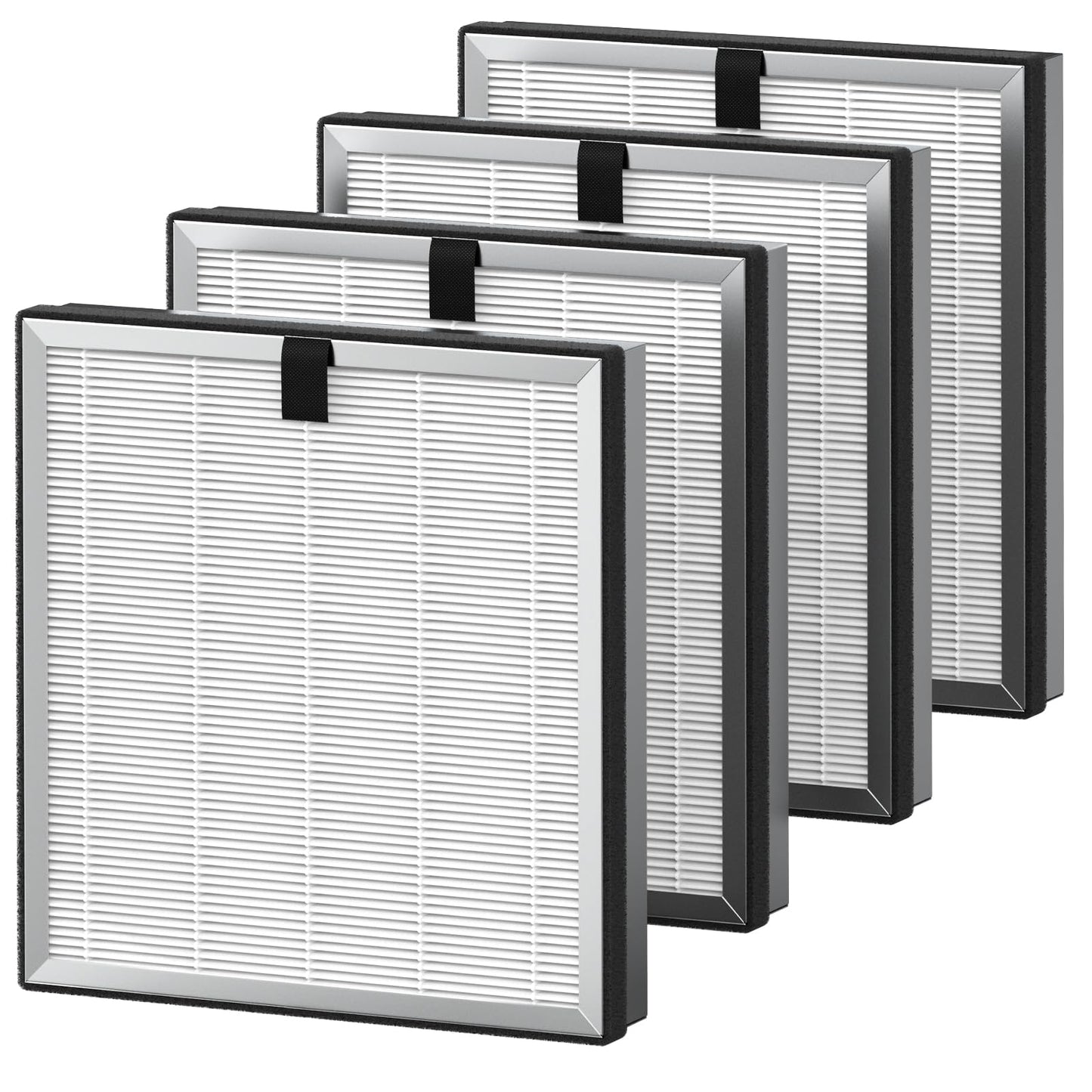 4 Pack APH3000 Replacement Filter Compatible with KNKA APH3000 Air Purifier, 3-in-1 HEPA Filter with CarbonTech Filters 99.97% of Pollen, Dust, Pet Dander, Smoke, Odors