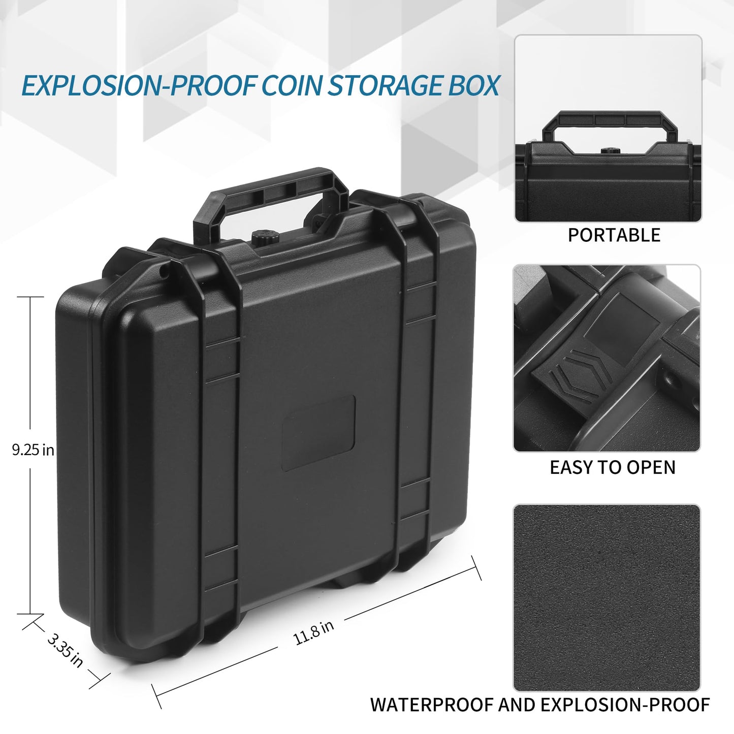 Tankenlid Coin Capsules Case,60 Pieces 46mm Coin Capsules,with Foam Separates and Plastic Storage Organizer Box,6 Sizes (20/25/30/35/40/46mm) Coins Collector Case Holder
