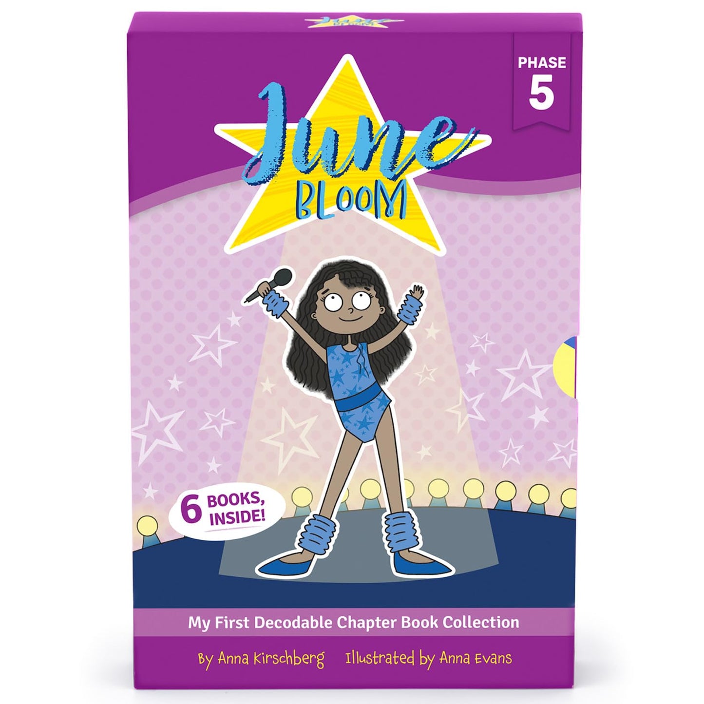 Junior Learning: June Bloom: Decodable Chapter Books Set - Phase 5-6 Books w/Different Stories, Alternate Vowel Sounds, Kids Reading Development