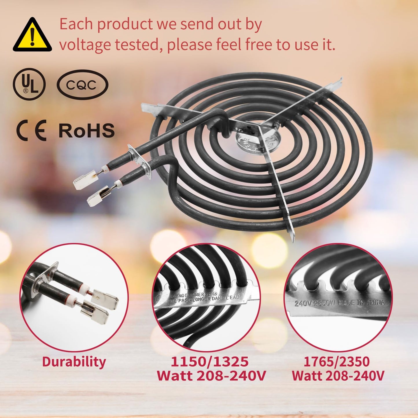 COZZIVITA GE Drip Pans and Stove Burner Element Unit Set, Perfectly Fit WB30M1 & WB30M2 -Replacement for GE Hotpoint Stove Top