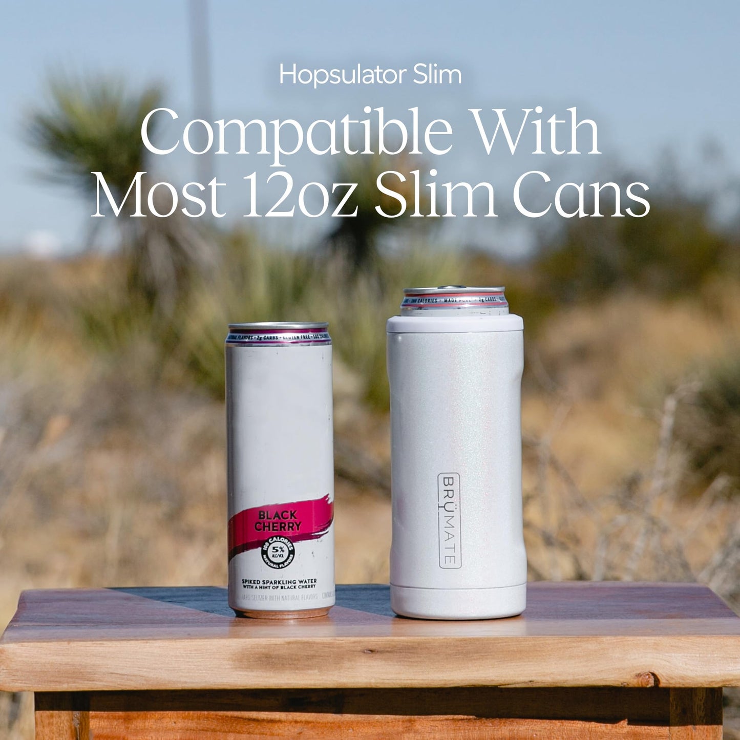 BrüMate Hopsulator Slim Can Cooler Insulated for 12oz Slim Cans | Skinny Can Insulated Stainless Steel Drink Holder for Hard Seltzer, Beer, Soda, and Energy Drinks (Onyx Leopard)