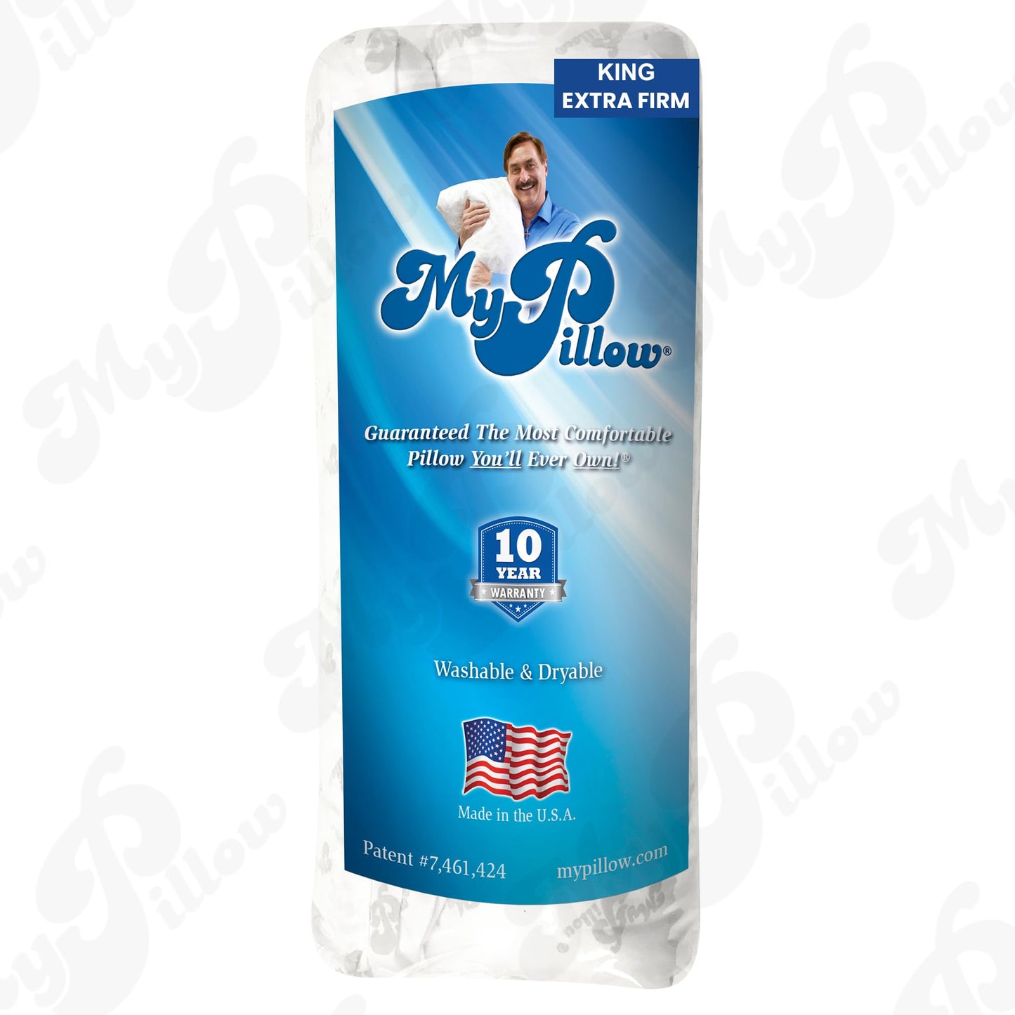 MyPillow Bedding Bed Pillows for Sleeping King Size, Gusseted for Back, Stomach or Side Sleepers - My Pillow Premium Pillow [King, Most Firm]