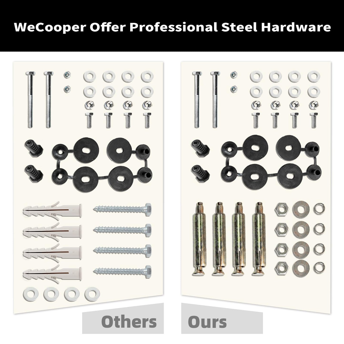 WeCooper Heavy Duty Mini Split Wall Mounting Bracket,Outdoor Air Conditioner Mount Condenser Bracket for 9000-36000BTU Universal Ductless Heat Pump,Compressors & HVAC Systems,Deep Black