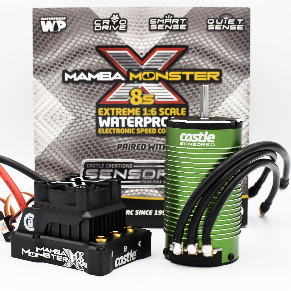 Mamba Monster X 8S Electronic Speed Control with 1717-1650KV Sensored Motor