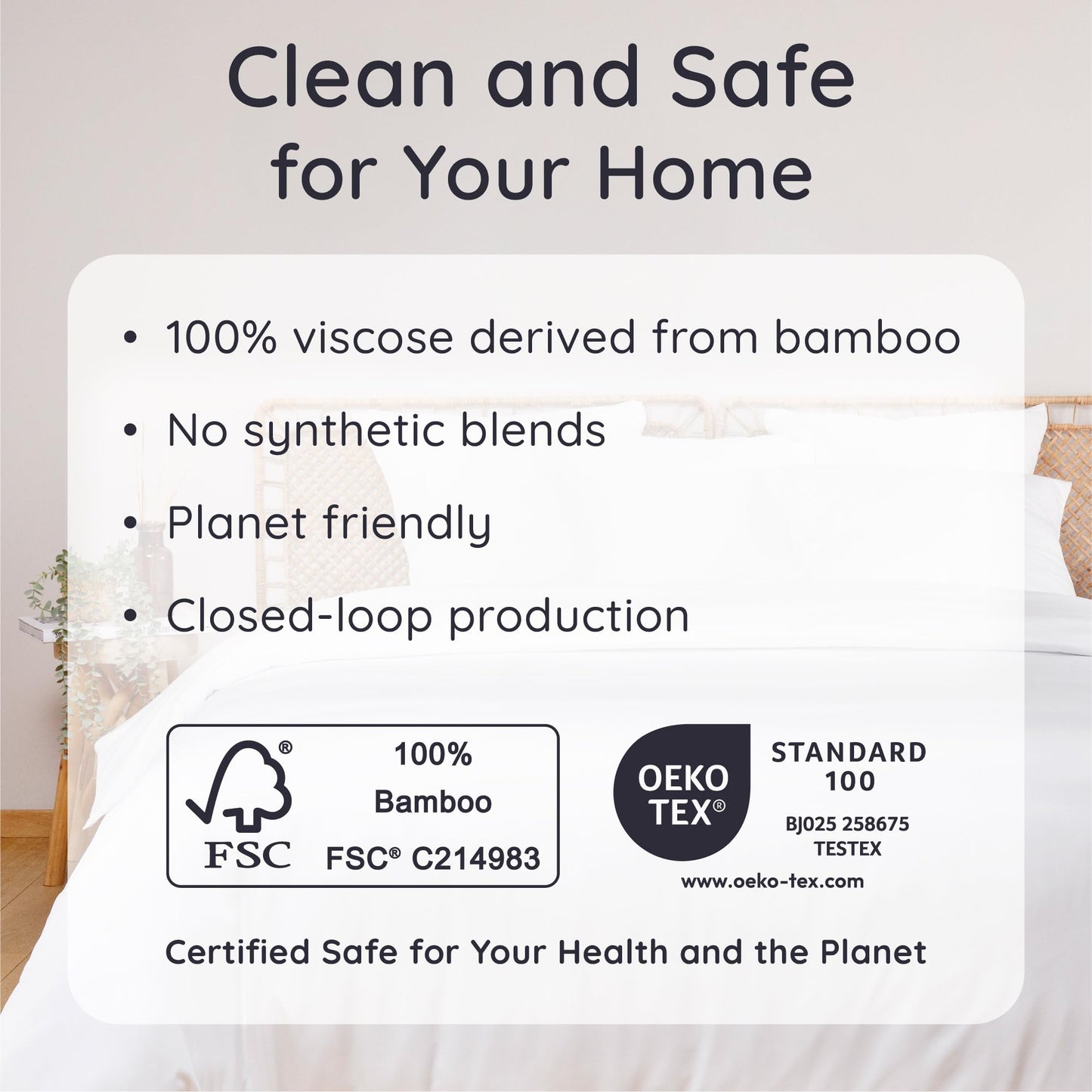 Bambaw King White Fitted Sheet Only, 100% Viscose Derived from Bamboo Sheet, Cooling Fitted Sheet King Size, 16” Deep Pocket Sheet (White)