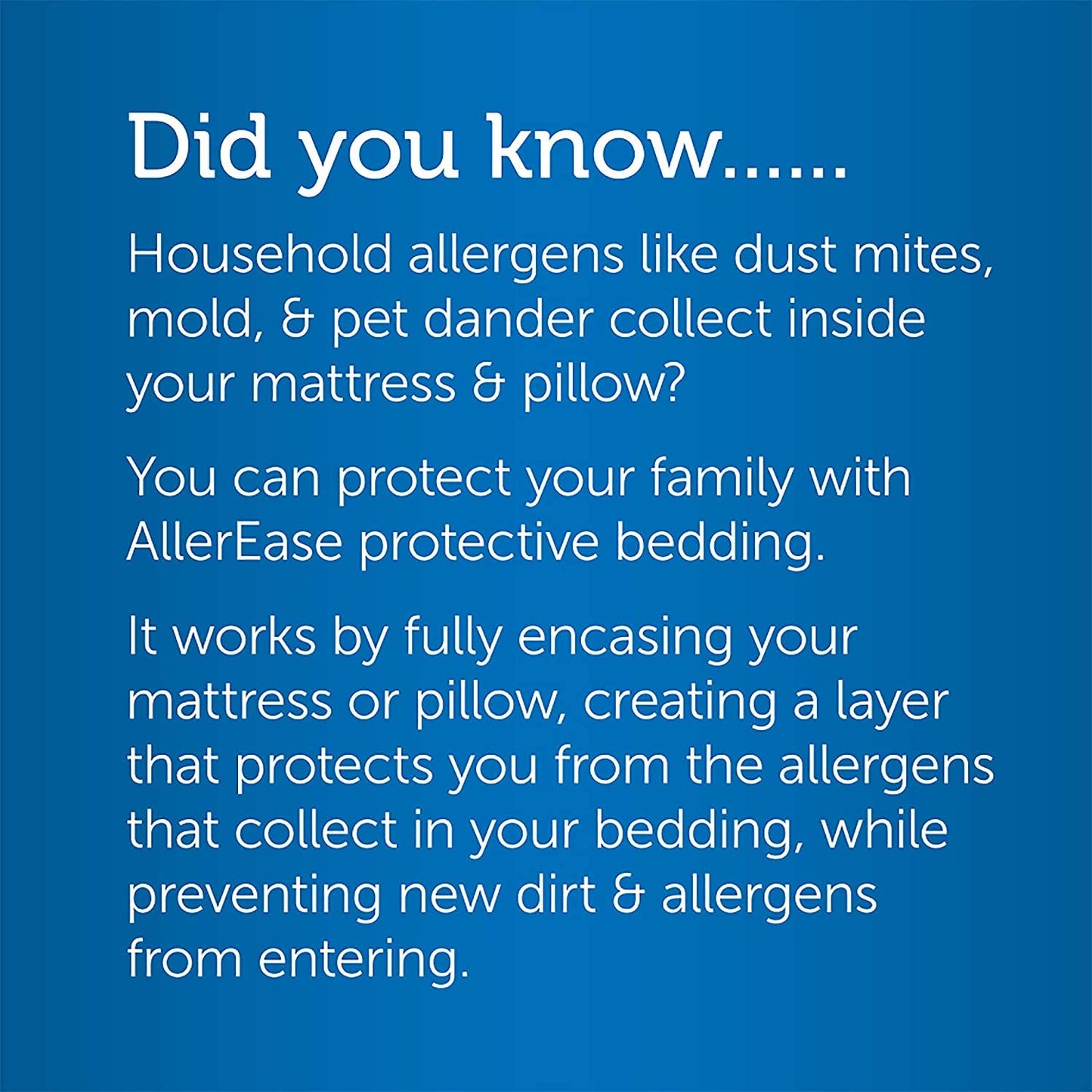AllerEase Maximum Allergy Mattress Protector, King Size