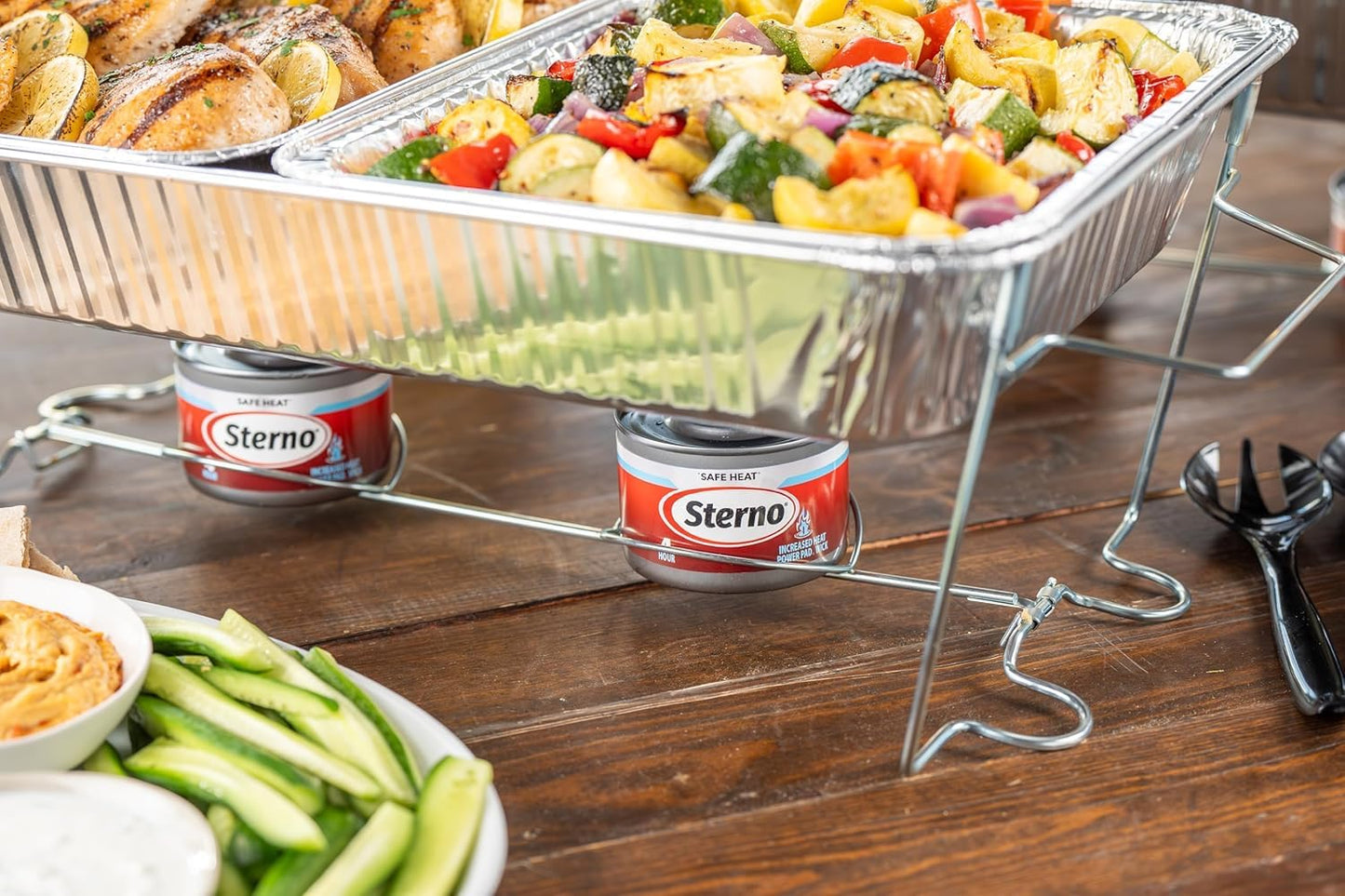 Sterno Fuel Cans - 4-Hour Burn, (24-Pack) Chafing Dish Fuel Can Burners for Food Warmer, Chafer Fuel Canned Heat, Safe Heat