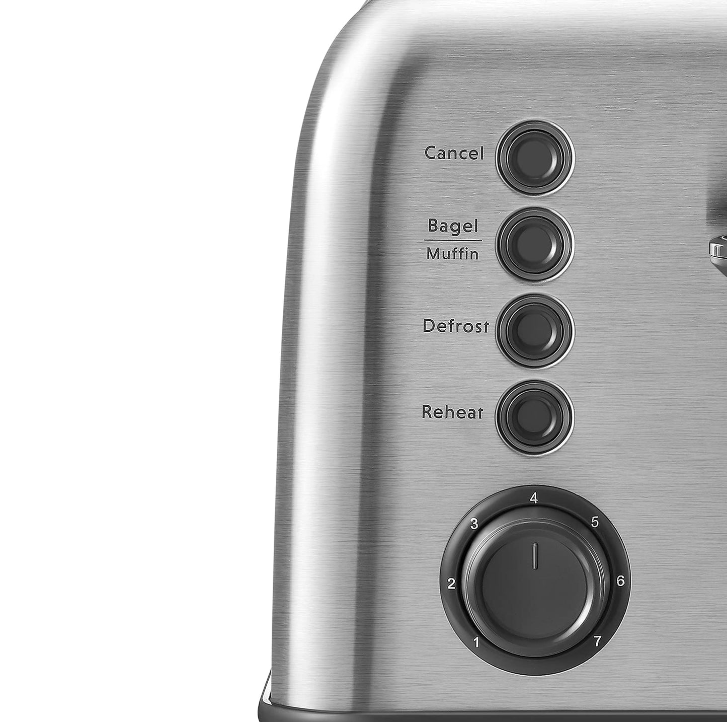 BUYDEEM DT620 2-Slice Toaster, 7 Shade Settings, Extra Wide 1.5'' Slots for Bagel & English Muffin, 6 Toasting Functions, Retro Stainless Steel Toaster with High Lift Lever, Silver