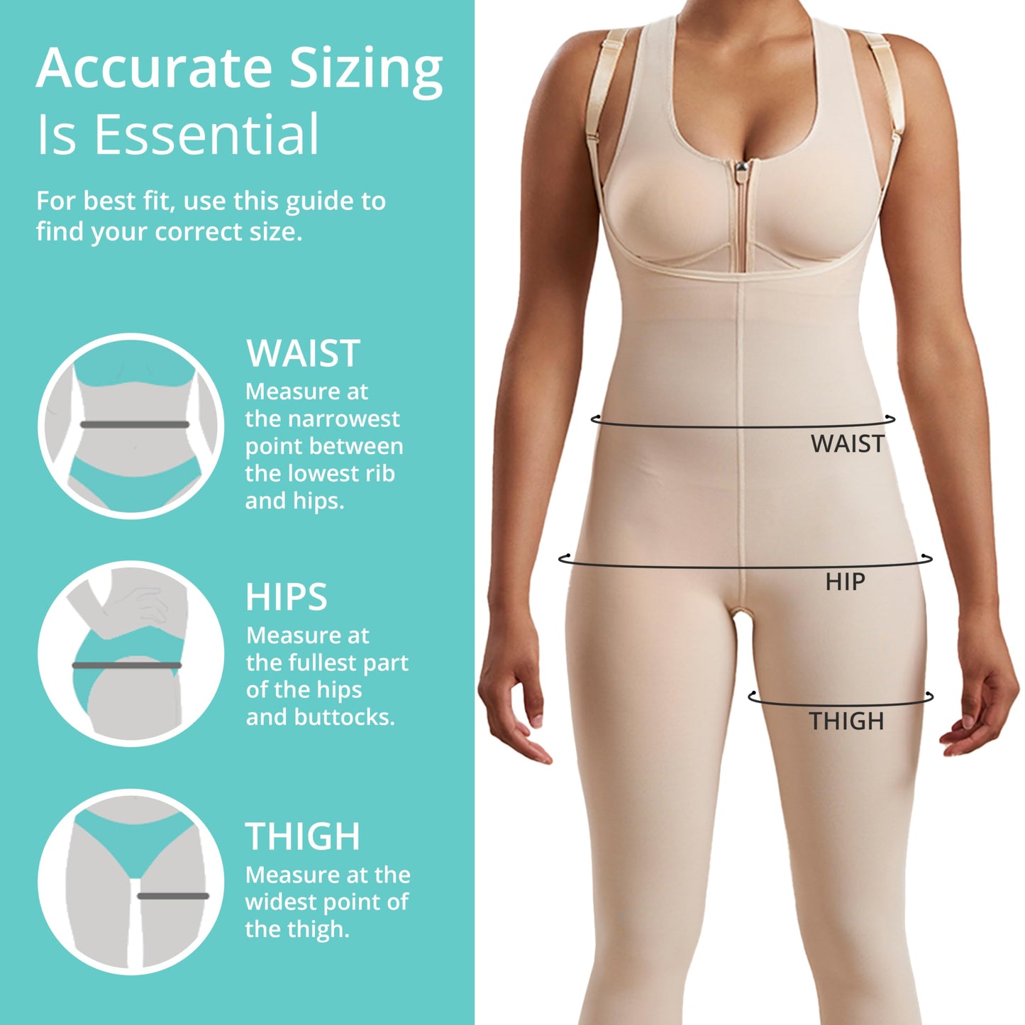MARENA SFBHM2 Stage 2 Pull-On Girdle with High-Back – Adjustable Mid-Calf Length Girdle