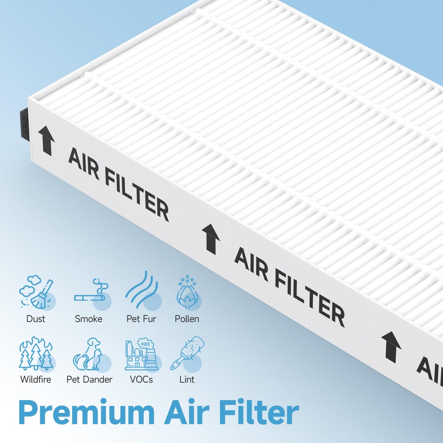 Harebery 4 Pack FV10VE1 Air Filter Replacement Compatible with Panasonic Energy Recovery Ventilator FV10VE1, FV-10VE1, FV10VEC1, FV-10VEC1, FV10VEC2