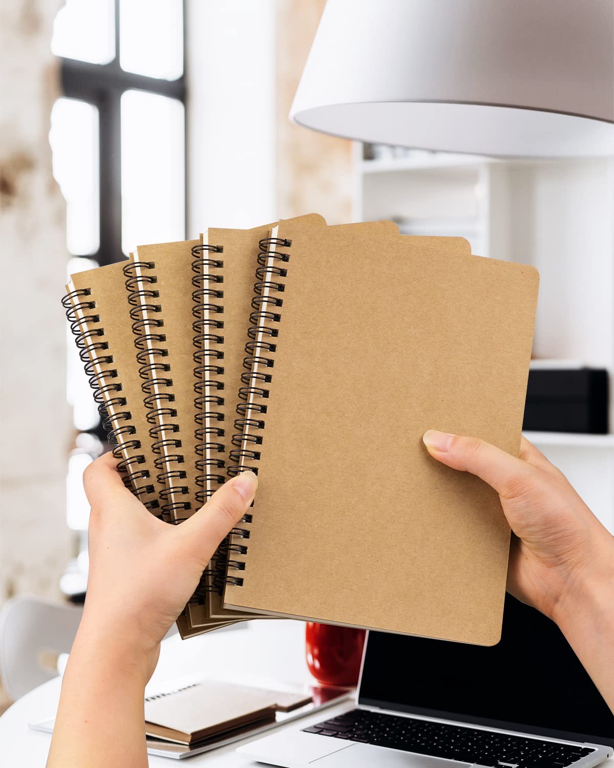 Dynta Spiral Notebooks A5 Lined 20Pcs College Ruled Journals for Work, School and Travel, Good for Students and Office 120 Pages/60 Sheets