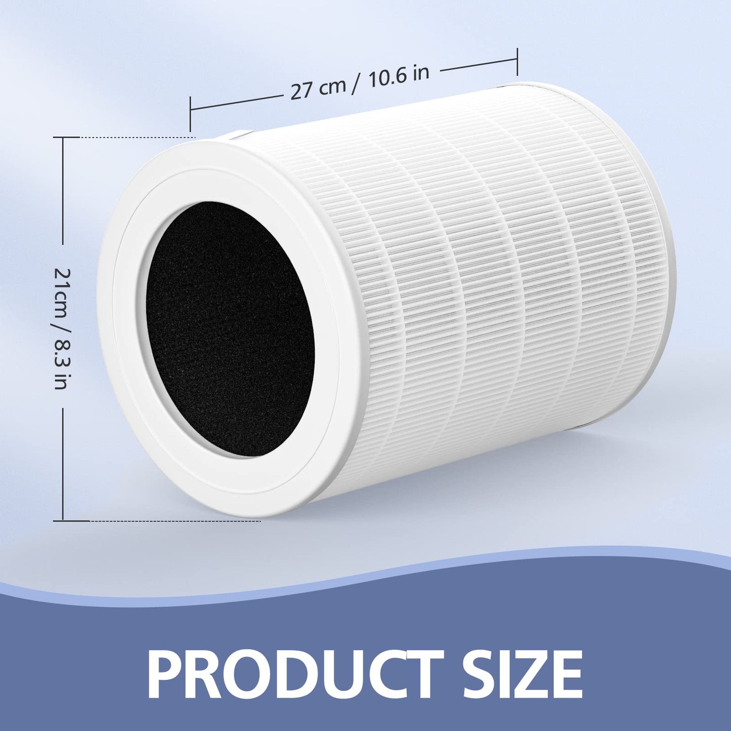 Air180 Replacement Filter, Compatible with BISSELL Air180 and BISSELL Air180 Max Air Purifie-r, 3-IN-1 Filtration Compare to 3502 filter, 2 Pack