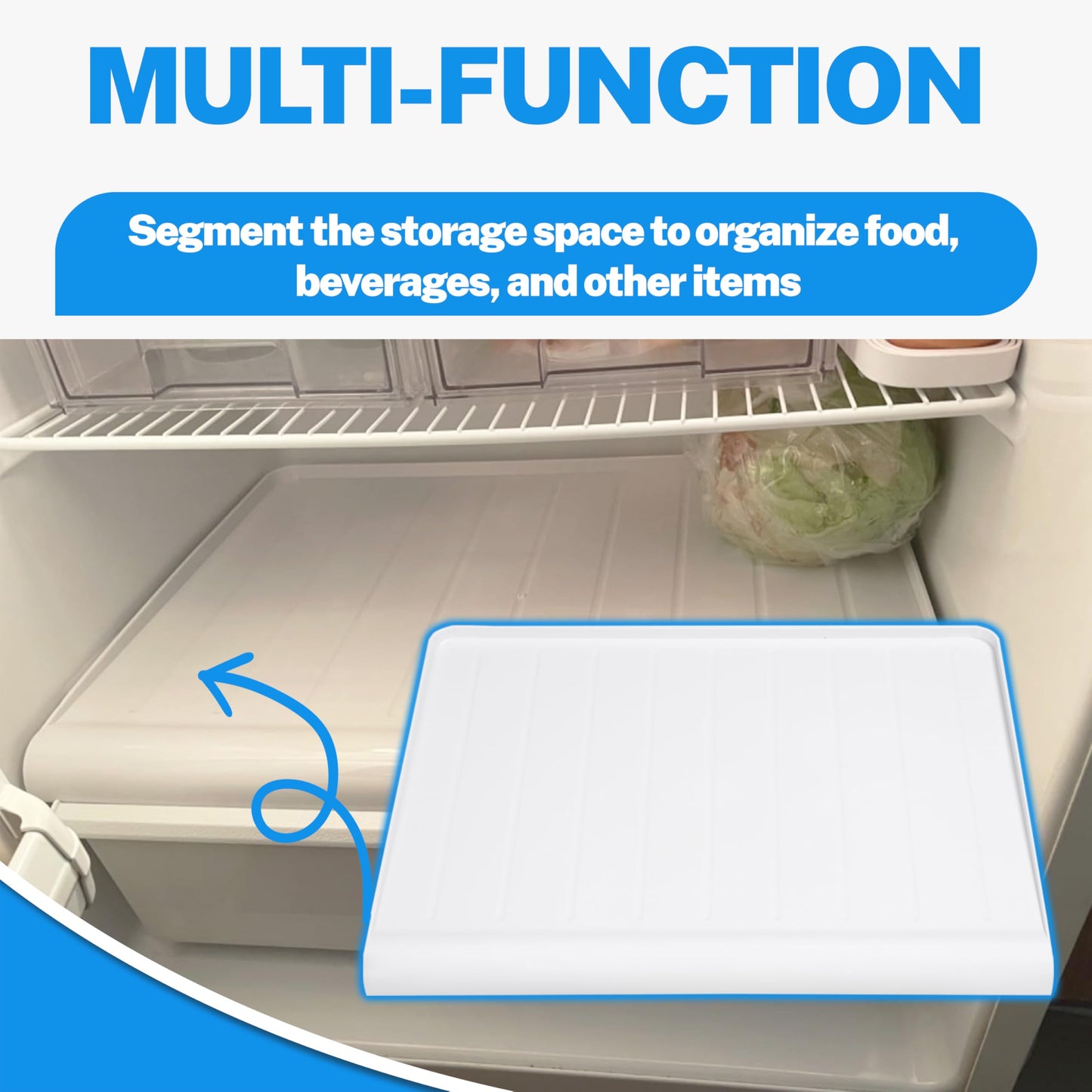 KUAFU WR32X10398 Crisper Pan Cover Compatible with GE Hotpoint RCA Refrigerators that are 14cf 15cf 17cf WR32X1094 PS890565 AP3426095 Vegetable Crisper Drawer Cover Replacement Only White