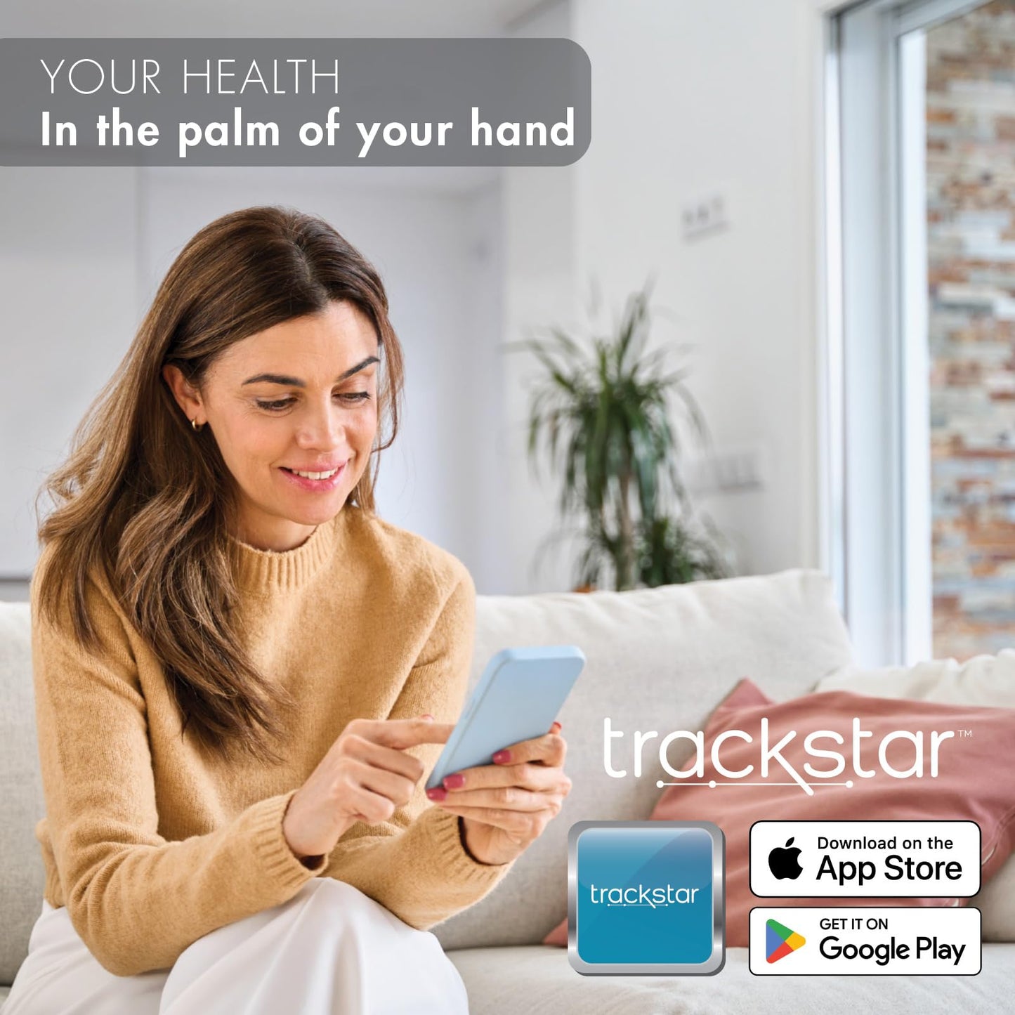 Trackstar Wide-Platform Black Digital Weight Scale | 550 lb Weight Capacity | Trackstar Monitoring App | Bluetooth iOS & Android Compatible | Measure, Track, and Share Results