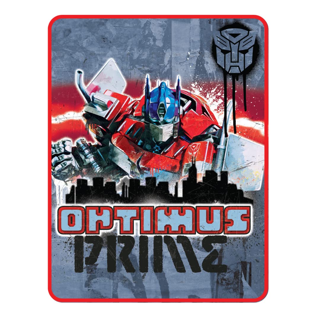 Collectibles Transformers Rise of the Beasts Movie Bedding Super Soft Micro Raschel Throw, 46 in x 60 in, (Official Licensed Product) By Franco