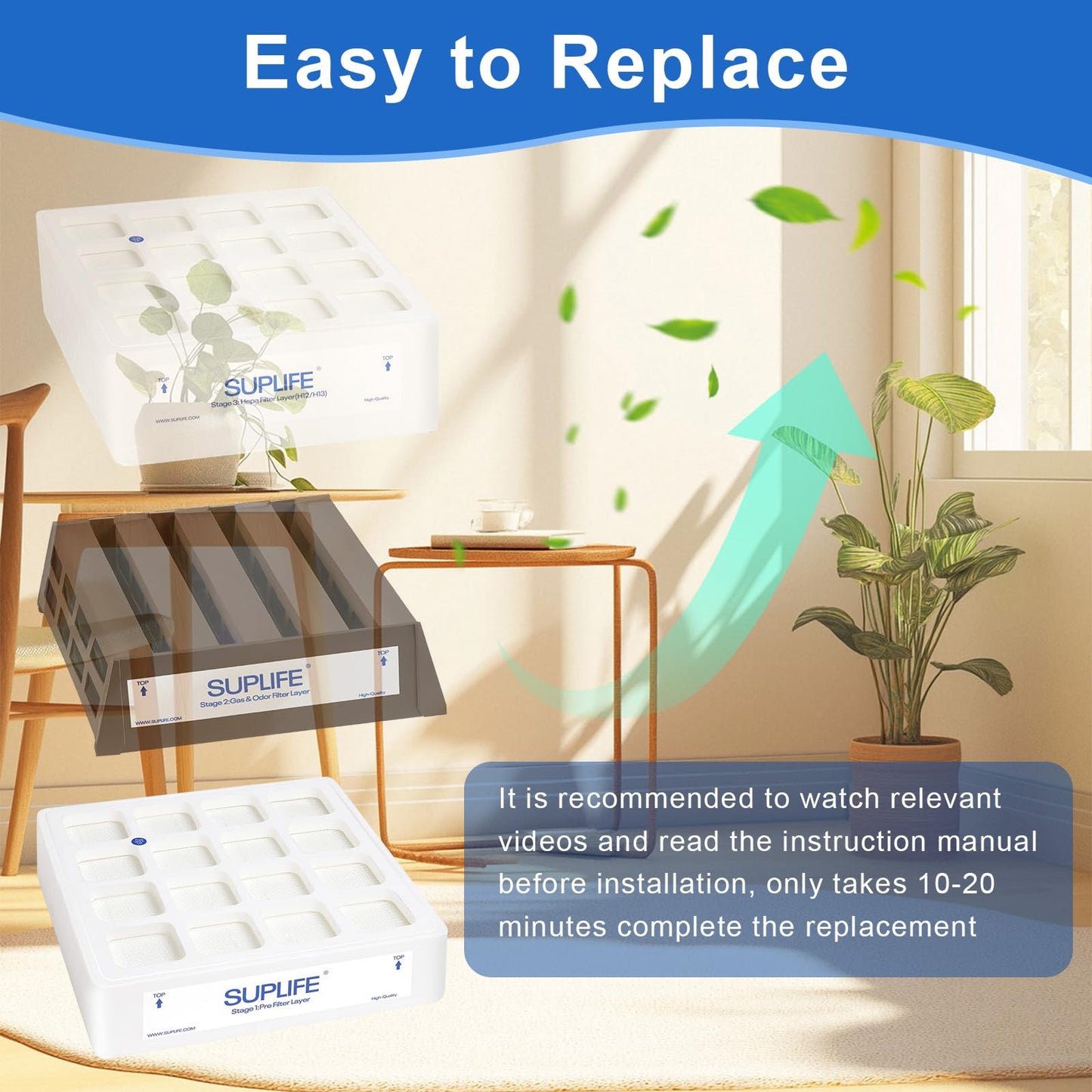 Air Filter Replacement Compatible with Pre-Max Filter, Compatible with IQAir HealthPro Series Air Purifier, OEM Quality Pre-Filter Replacement, Easy to Replace, Perfect Fit & Extended Service Life