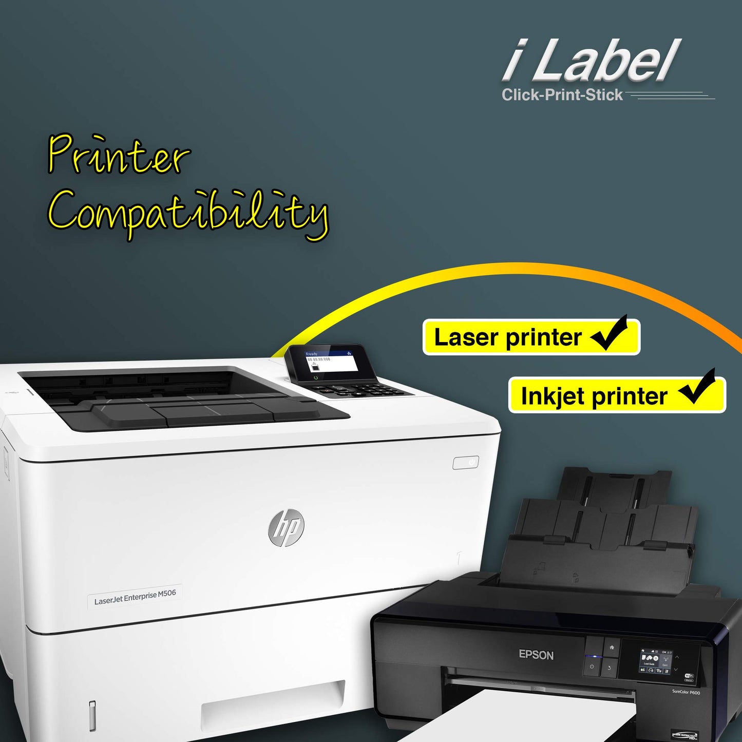 8.5" x 5.5" Half Sheet Self Adhesive Sticker Paper Shipping Labels for Laser & Inkjet Printers[500 Sheets,1000 Labels]