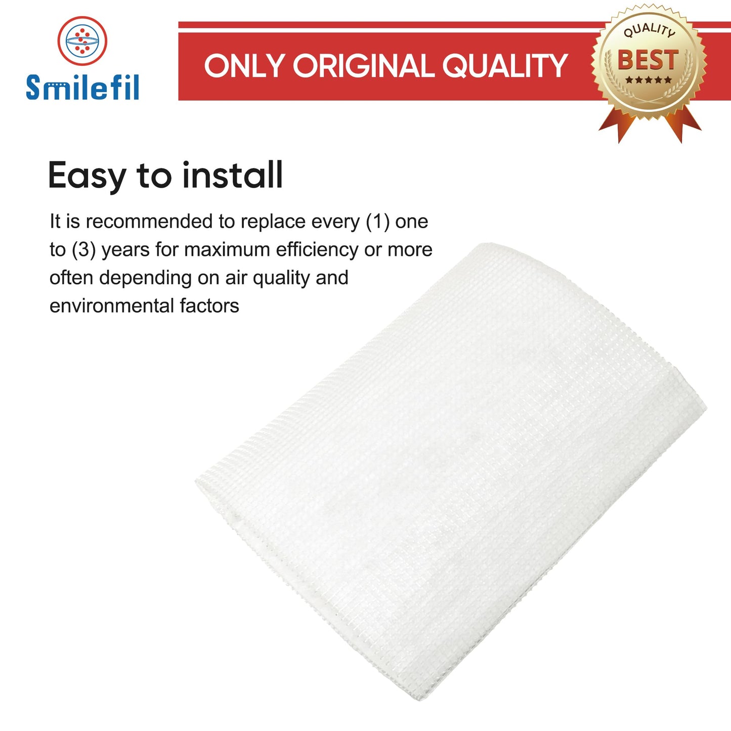 Smilefil 4 Pack Premium Replacement Post Filter Sleeve Compatible with IQAir GC MultiGas Series Air Purifiers