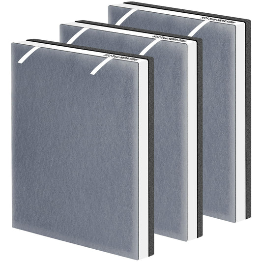 Vital 100 True HEPA Replacement Filter for LEVOIT Vital 100 Air Purifier,3-in-1 H13 HEPA High-Efficiency Activated Carbon Filter,Vital 100-RF,3 Pack,White